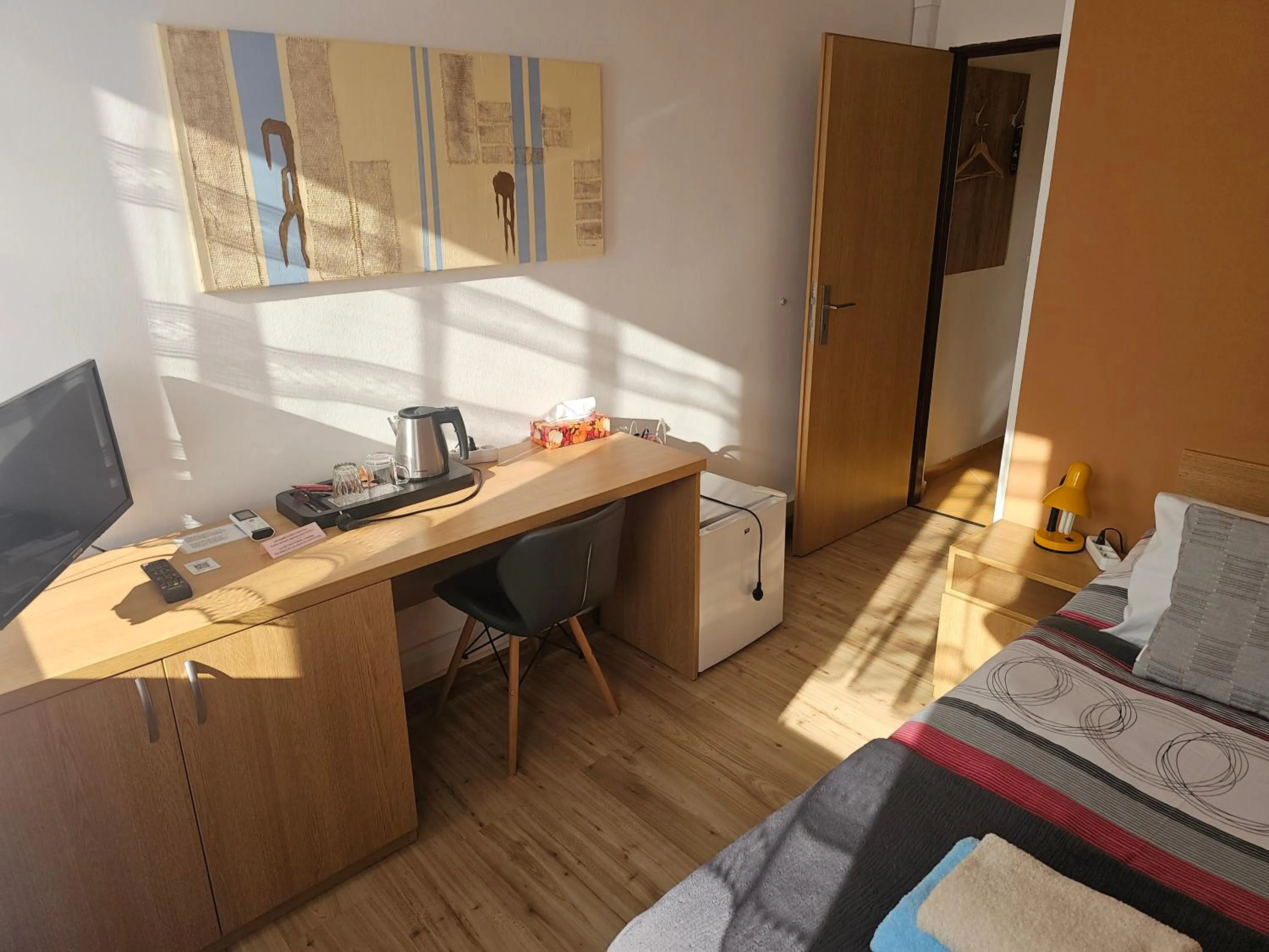 furniture, Bed in Hotel Gól Prostějov