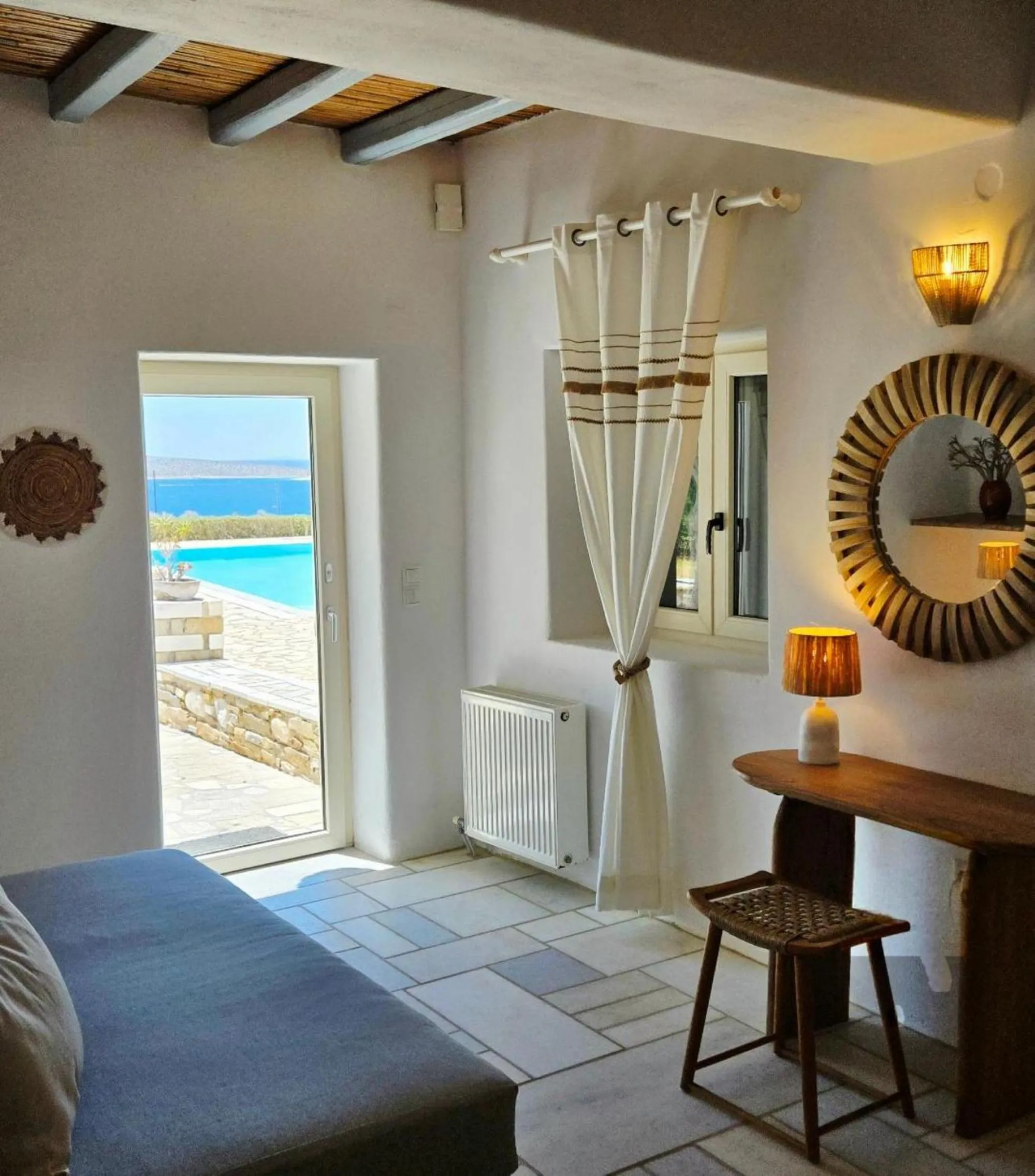 Property building, Bed in Paros Afrodite Luxury Villas