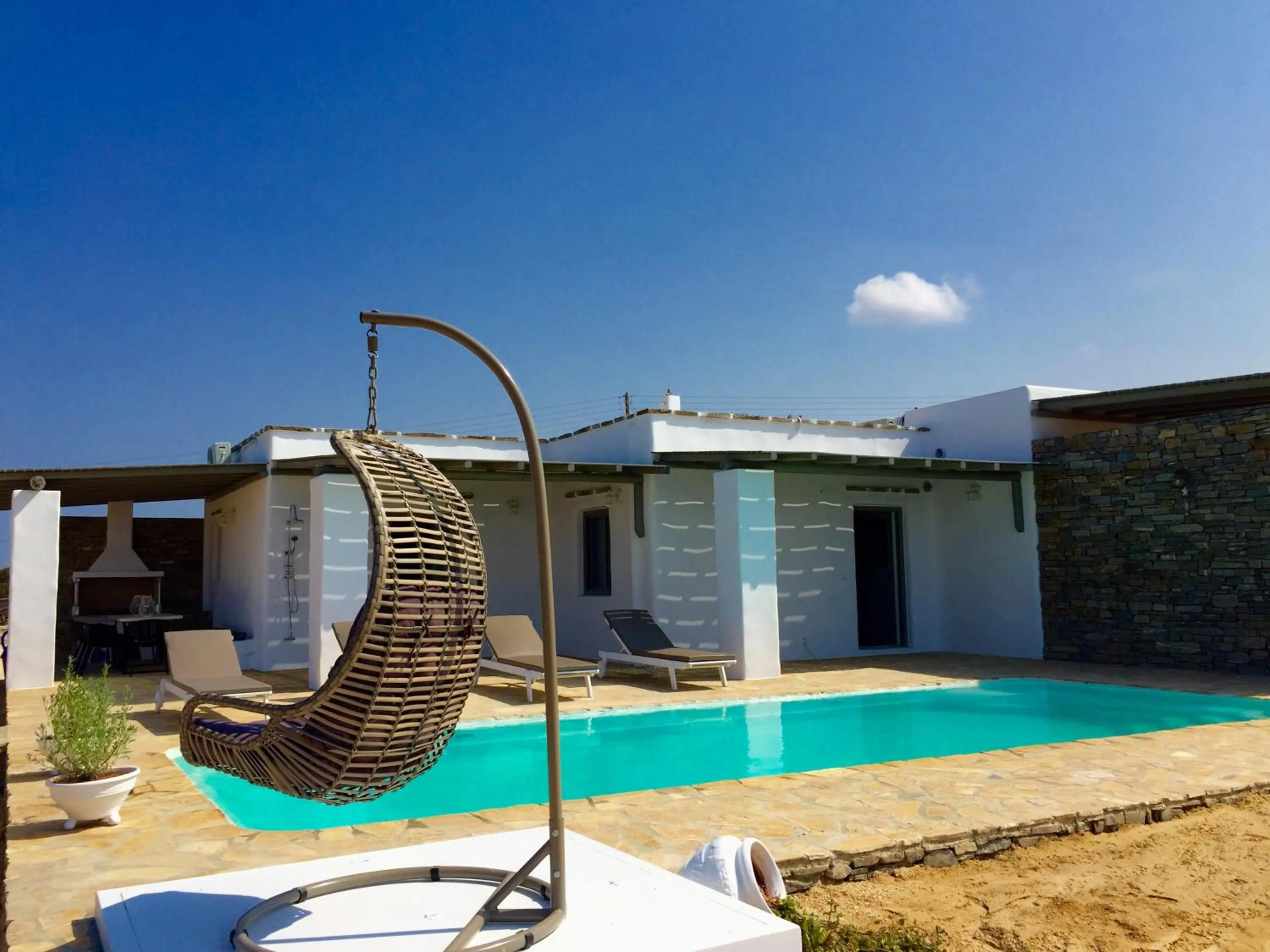 Patio in Paros Afrodite Luxury Villas