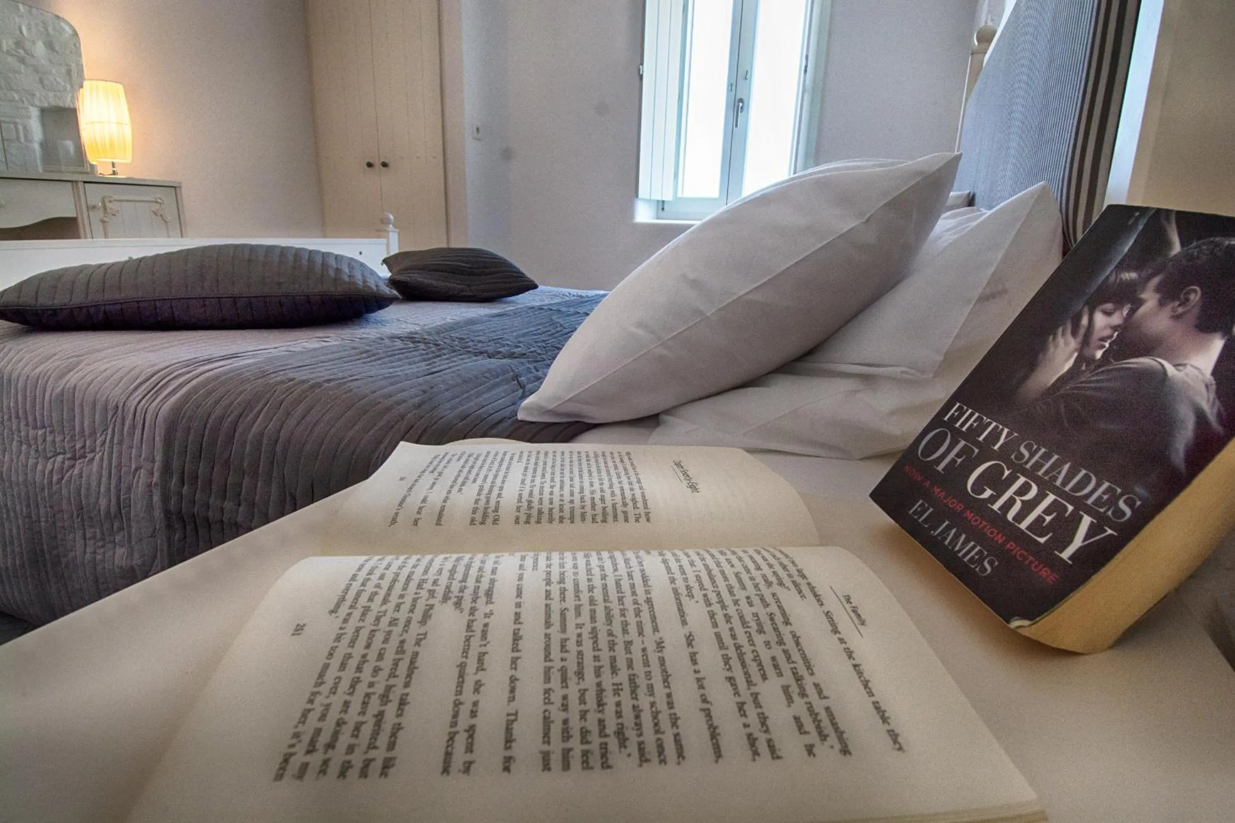 Bed in Paros Afrodite Luxury Villas