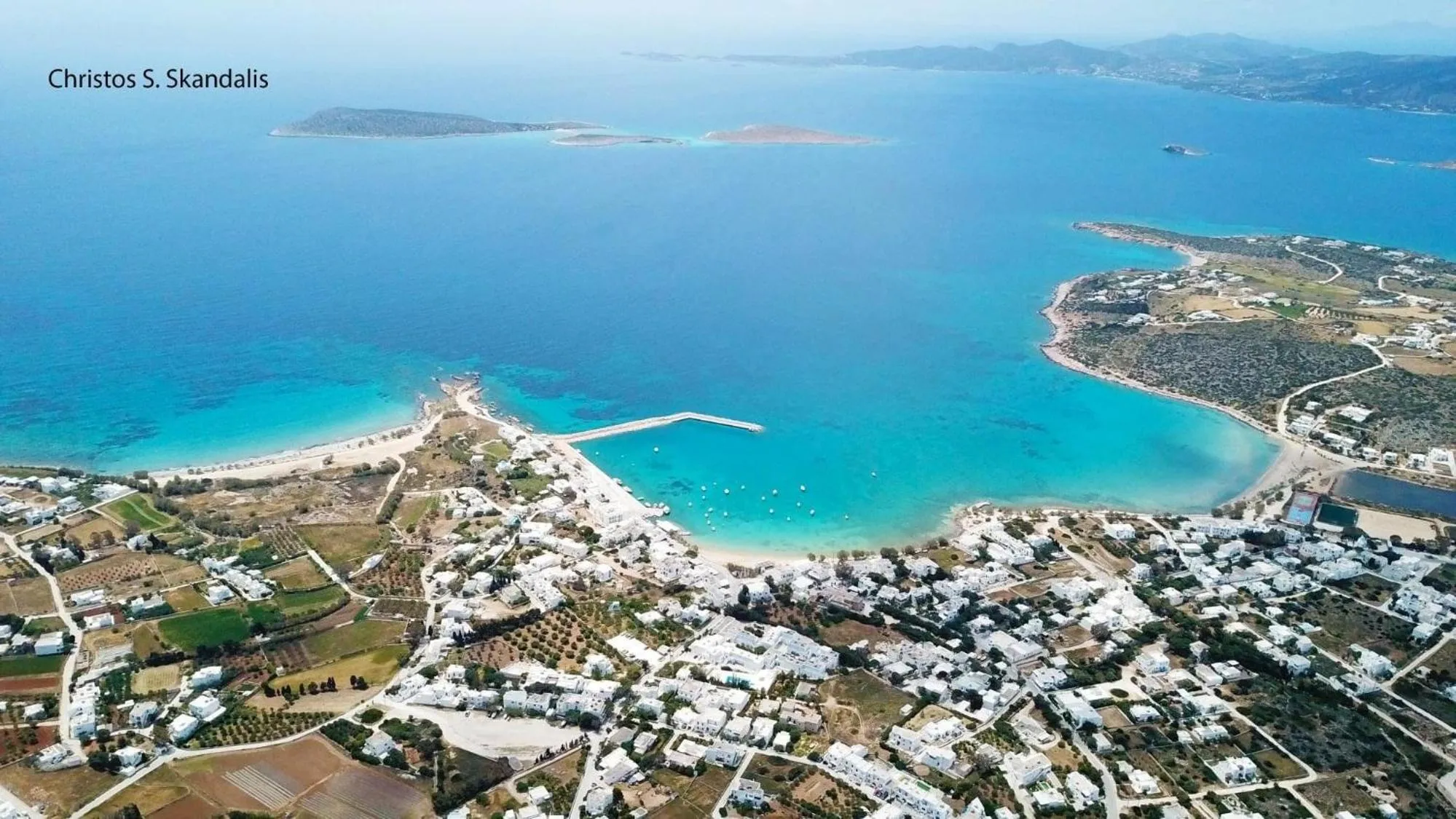 Bird's eye view in Paros Afrodite Luxury Villas