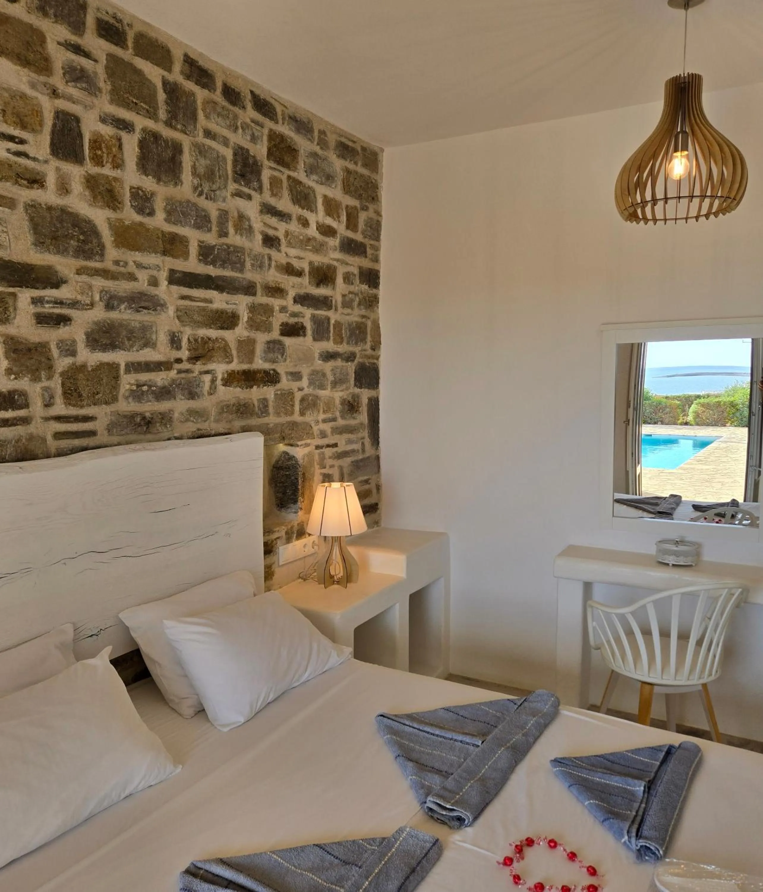Property building, Bed in Paros Afrodite Luxury Villas
