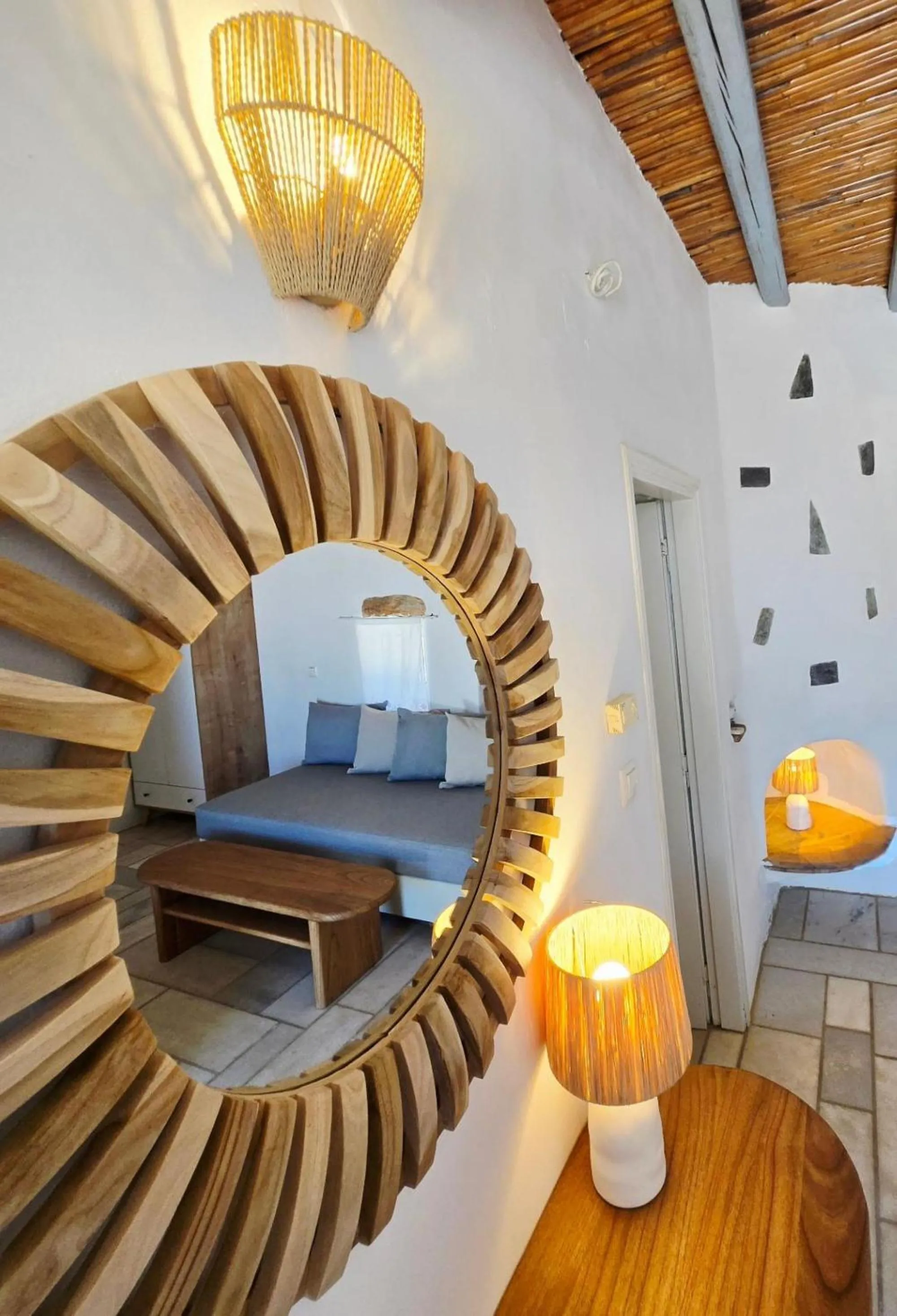 Bedroom in Paros Afrodite Luxury Villas