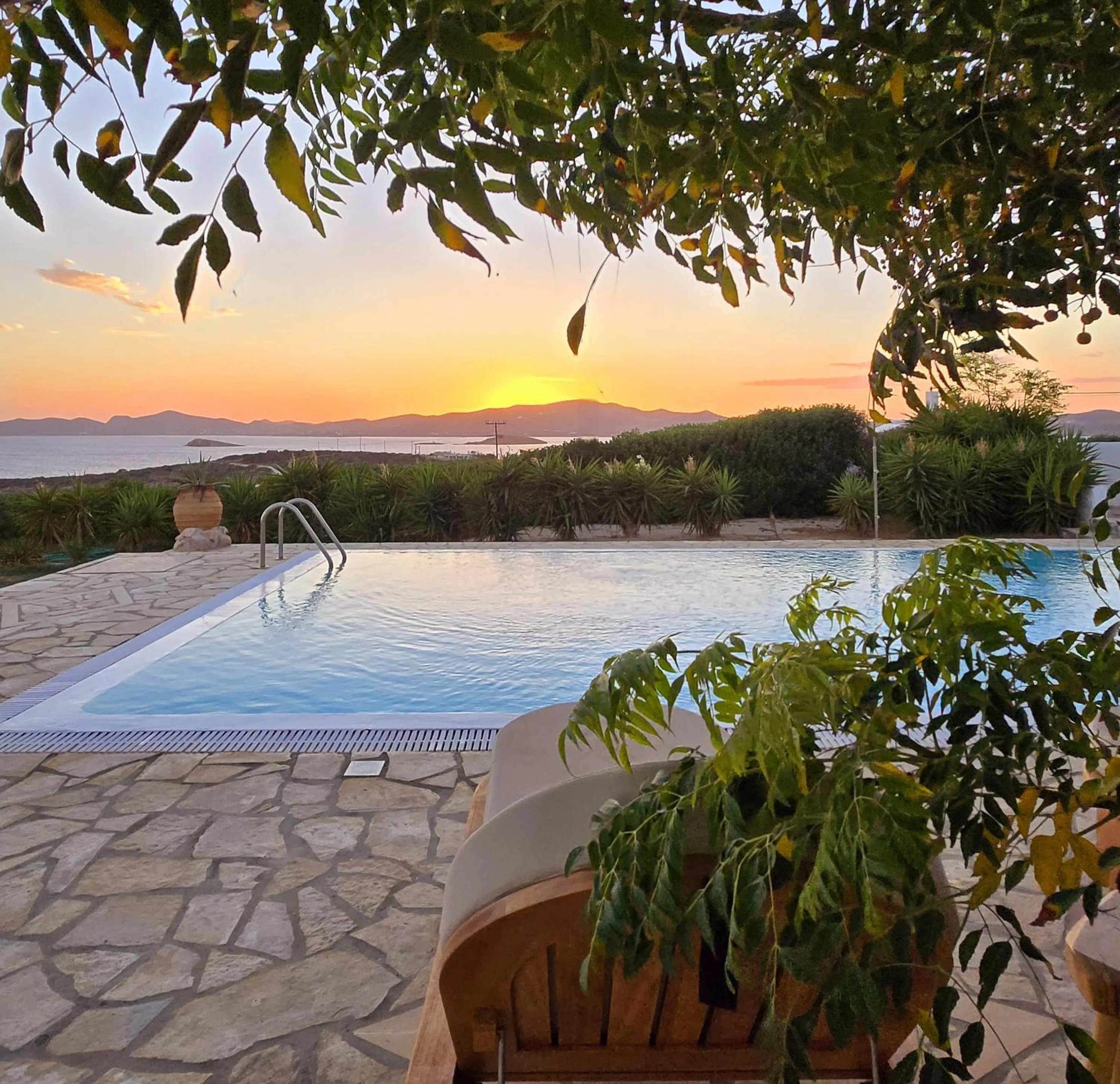 Swimming pool in Paros Afrodite Luxury Villas