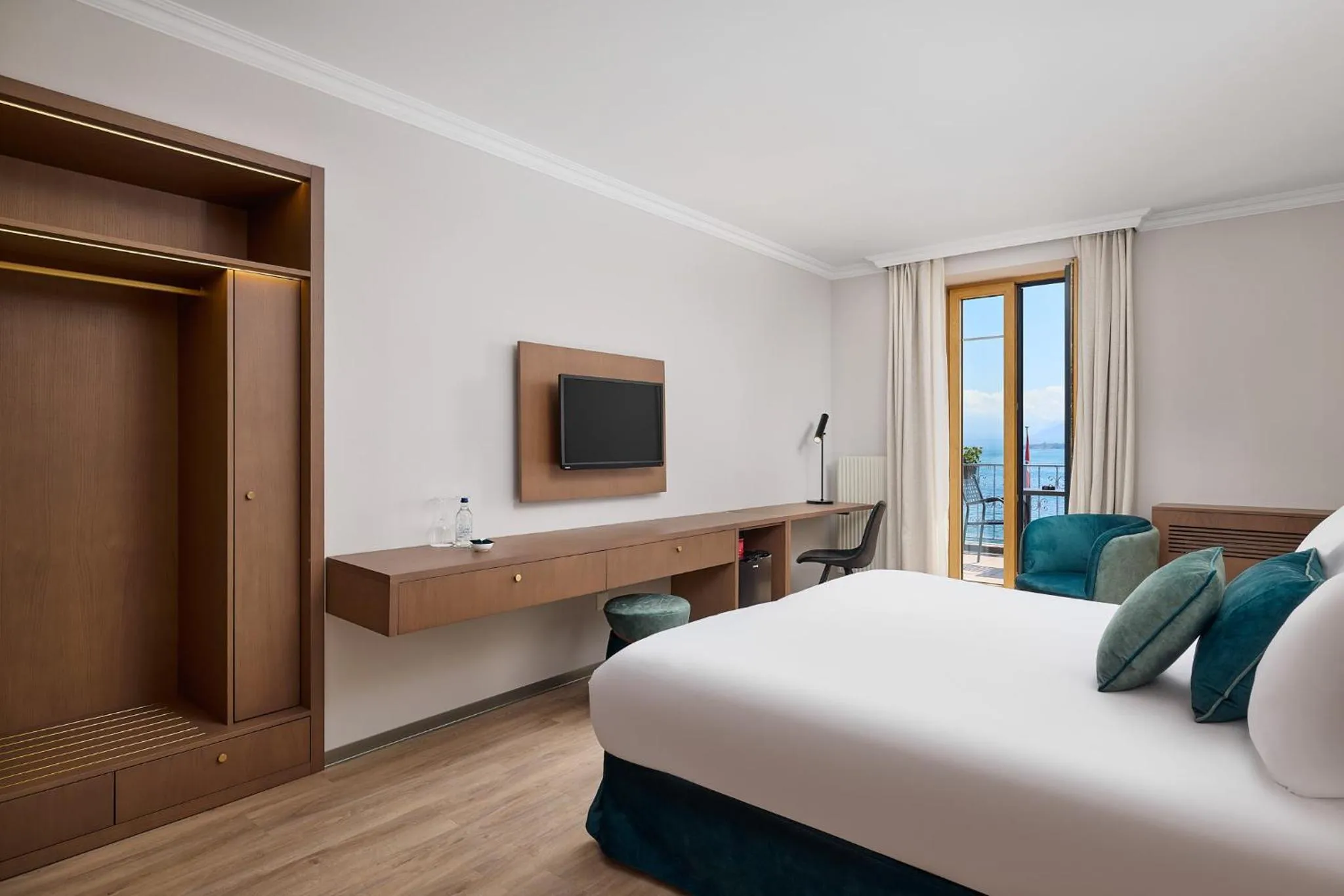 Bed in Hotel Le Rive