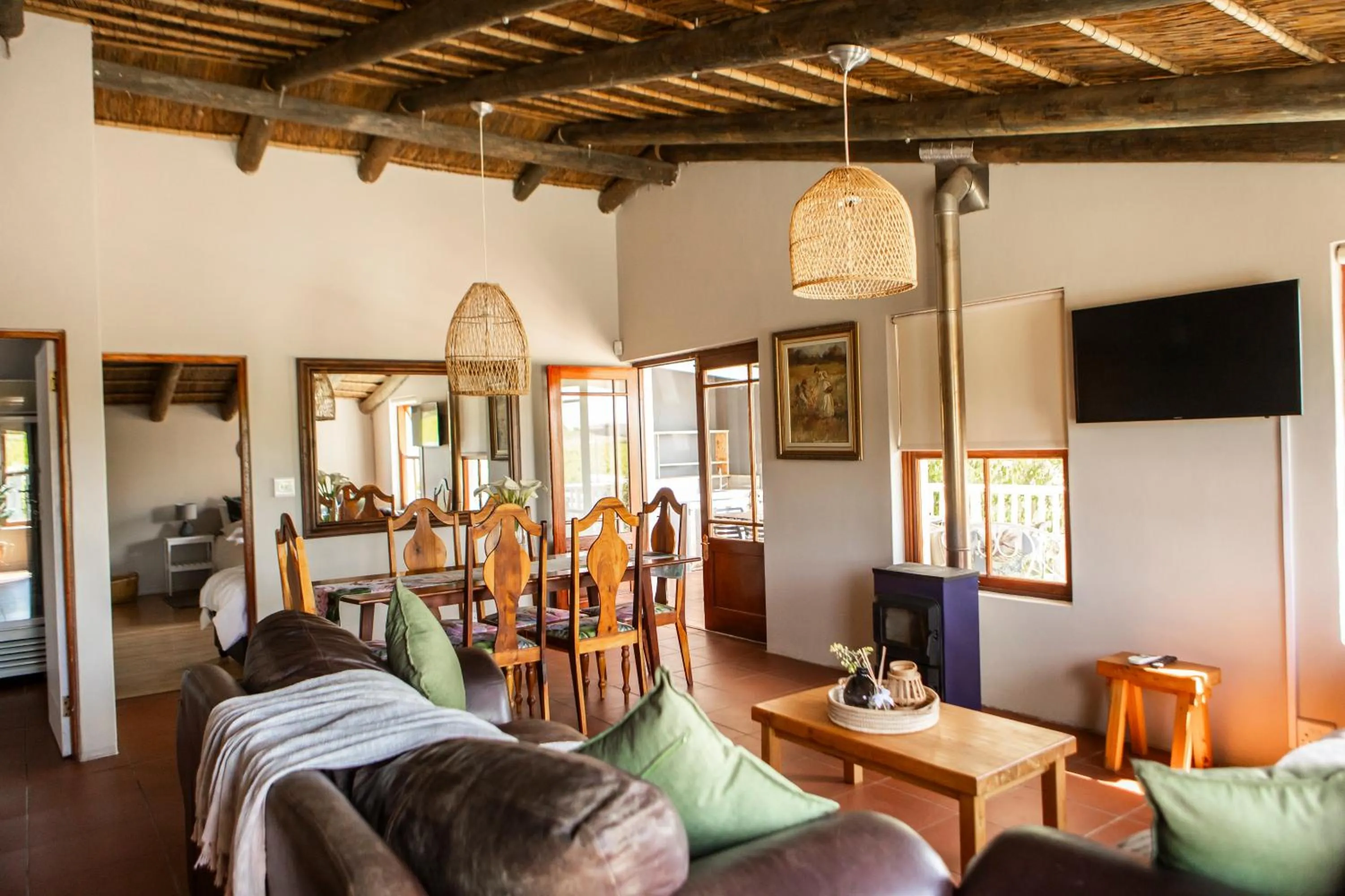Living room in Skilpadvlei Wine Farm