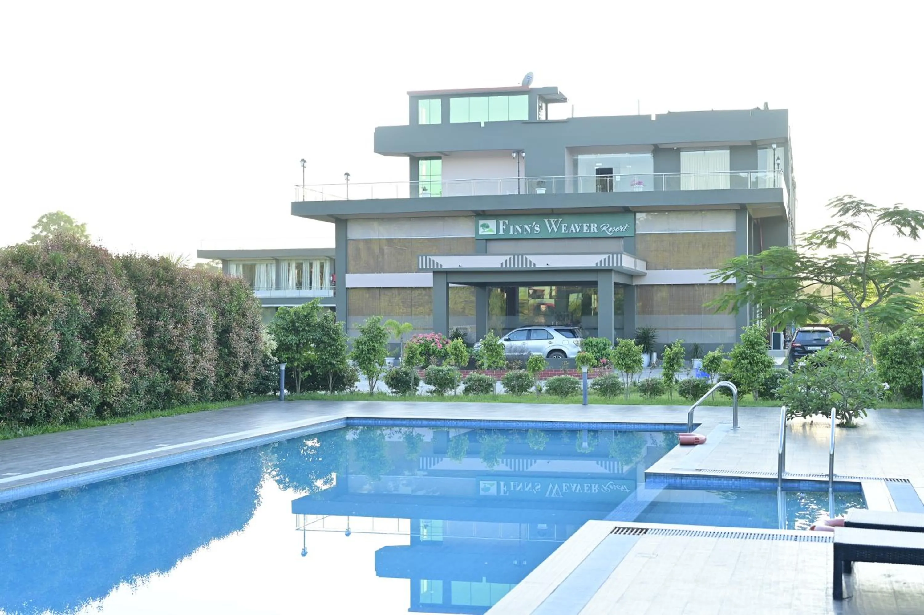 Property building in Finn's Weaver Resort, Kaziranga