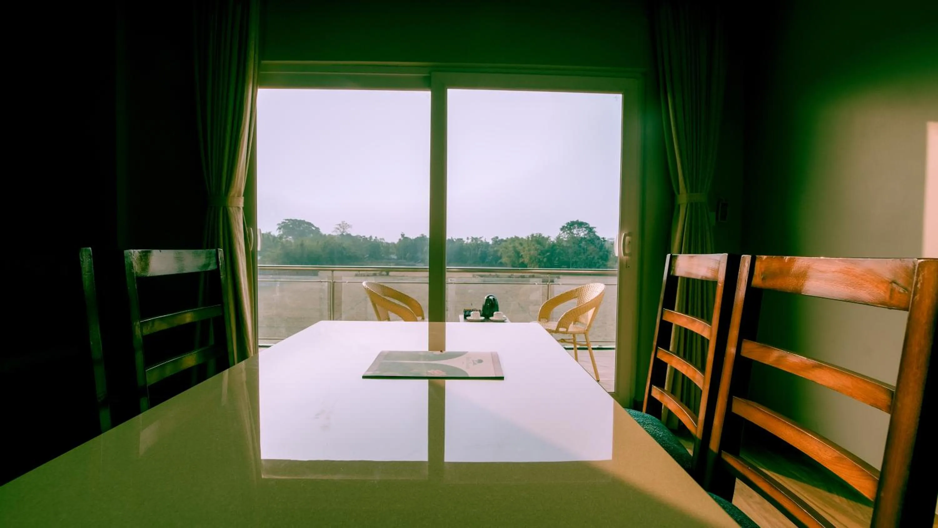 View (from property/room), Bed in Finn's Weaver Resort, Kaziranga