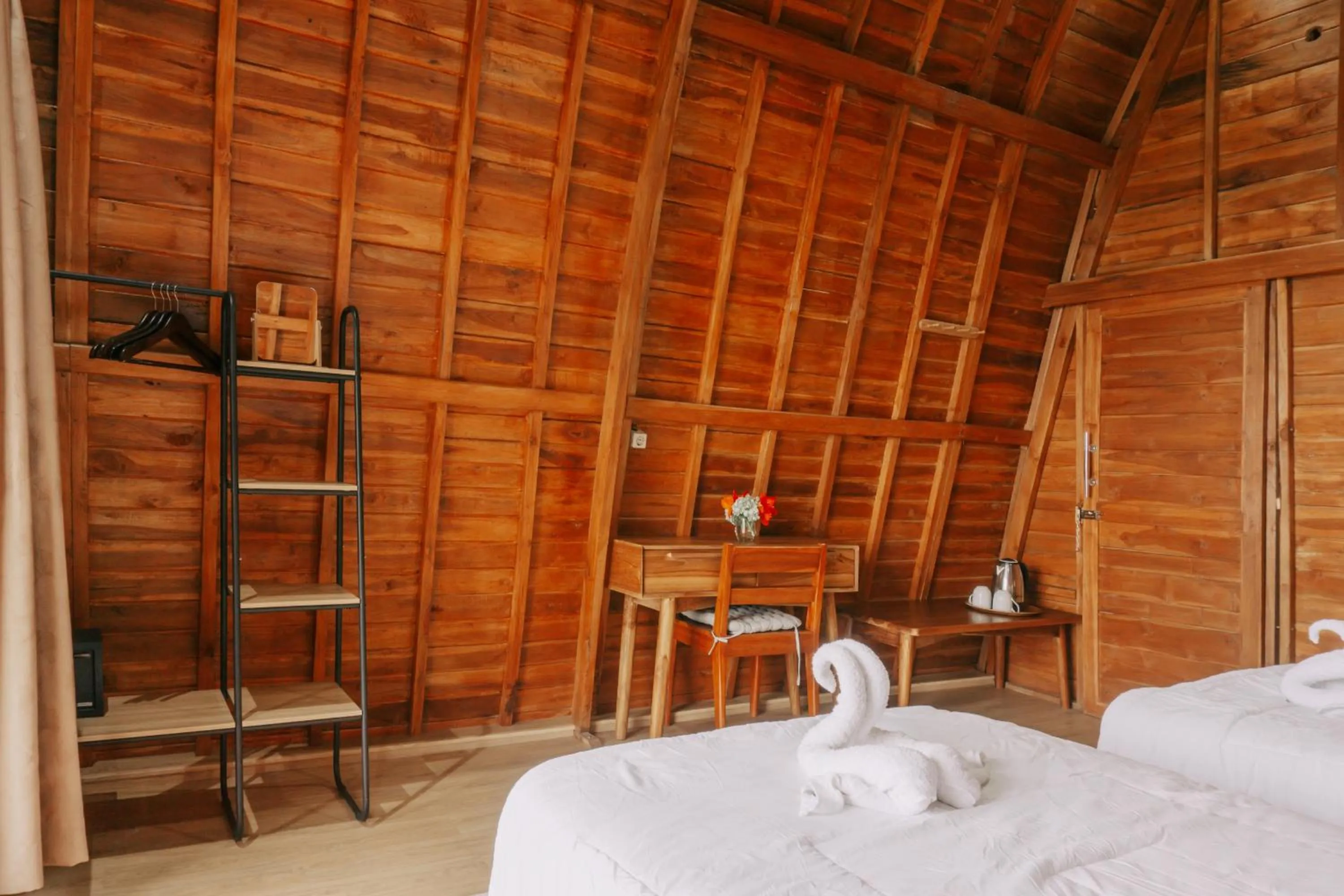 Bedroom, Bed in Camaradvipa Retreat Munduk