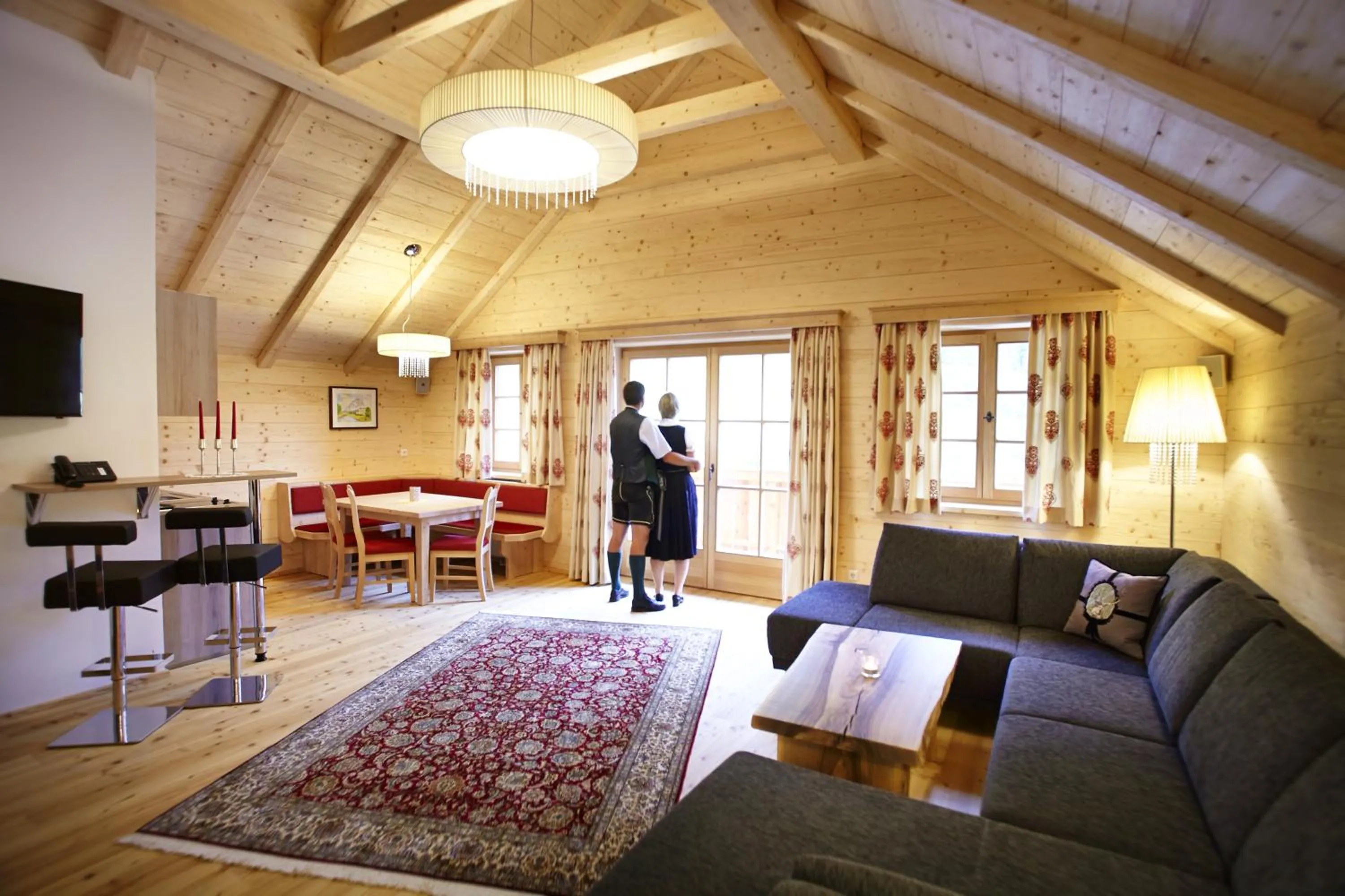 Living room in Bergdorf Riesner