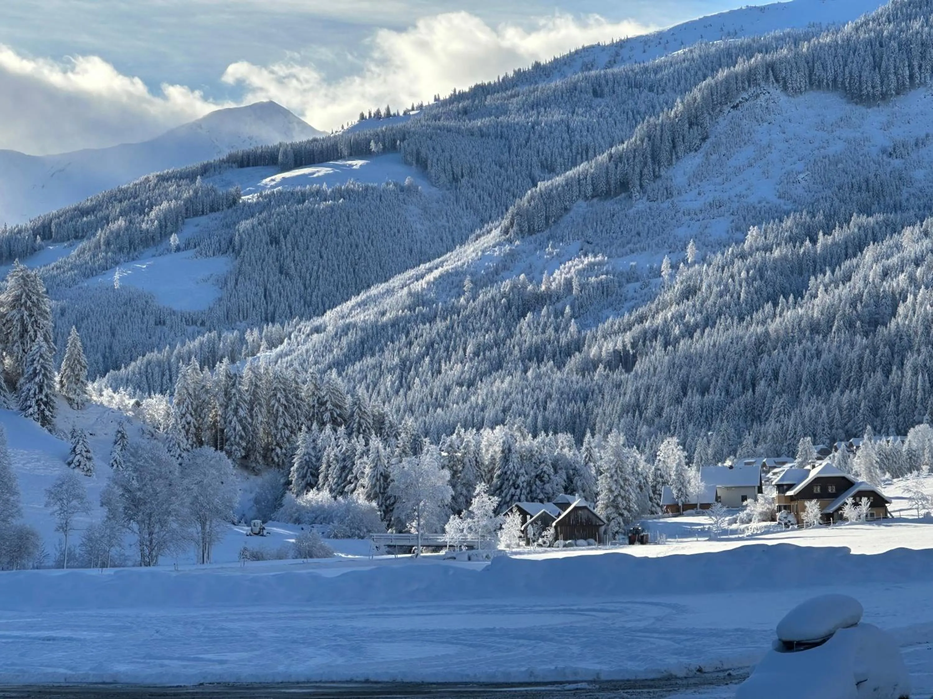Mountain view in Bergdorf Riesner