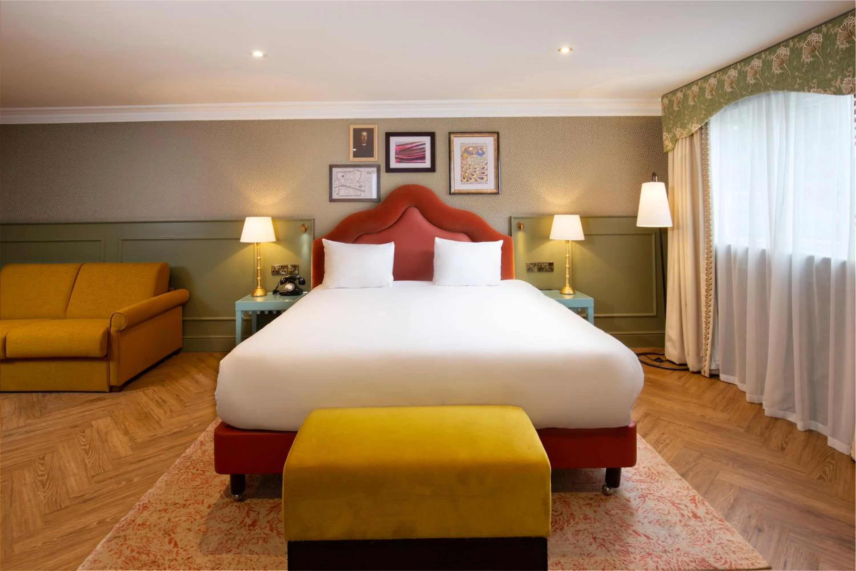 Bed in Elmbank York, Tapestry Collection by Hilton