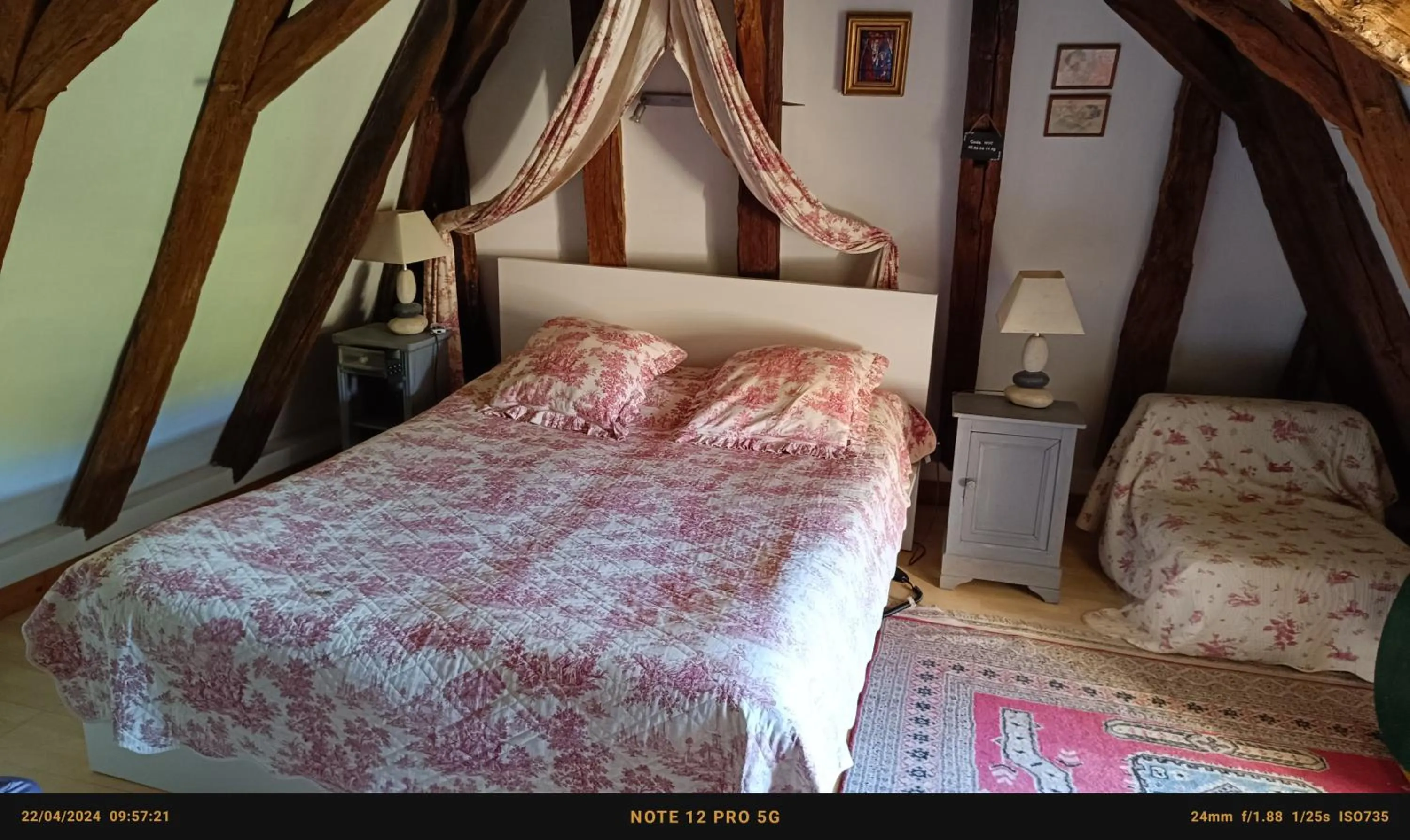 Bedroom, Bed in Chambres d'Hôtes & Gites Pouget