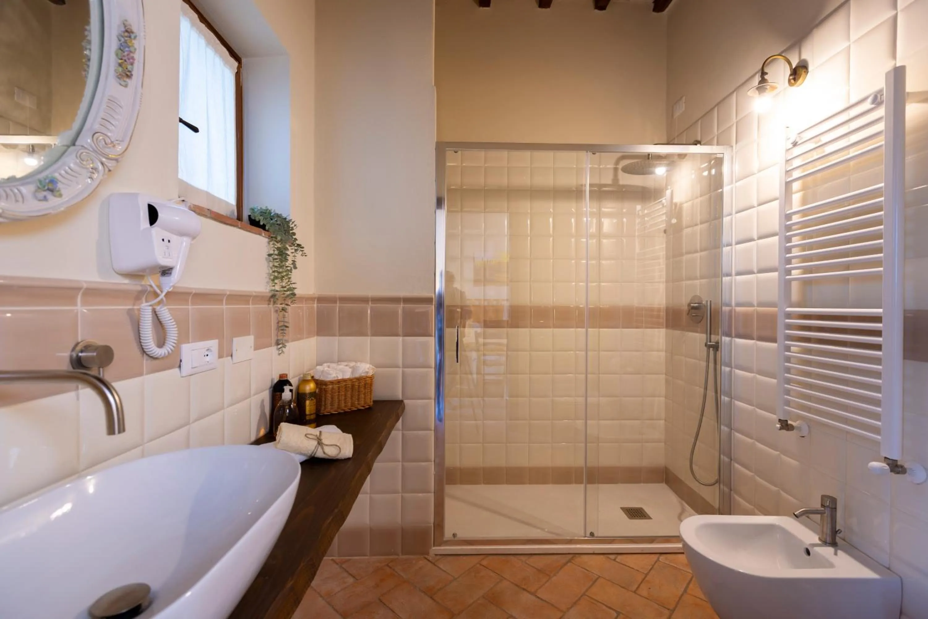 Shower in Podere La Casella