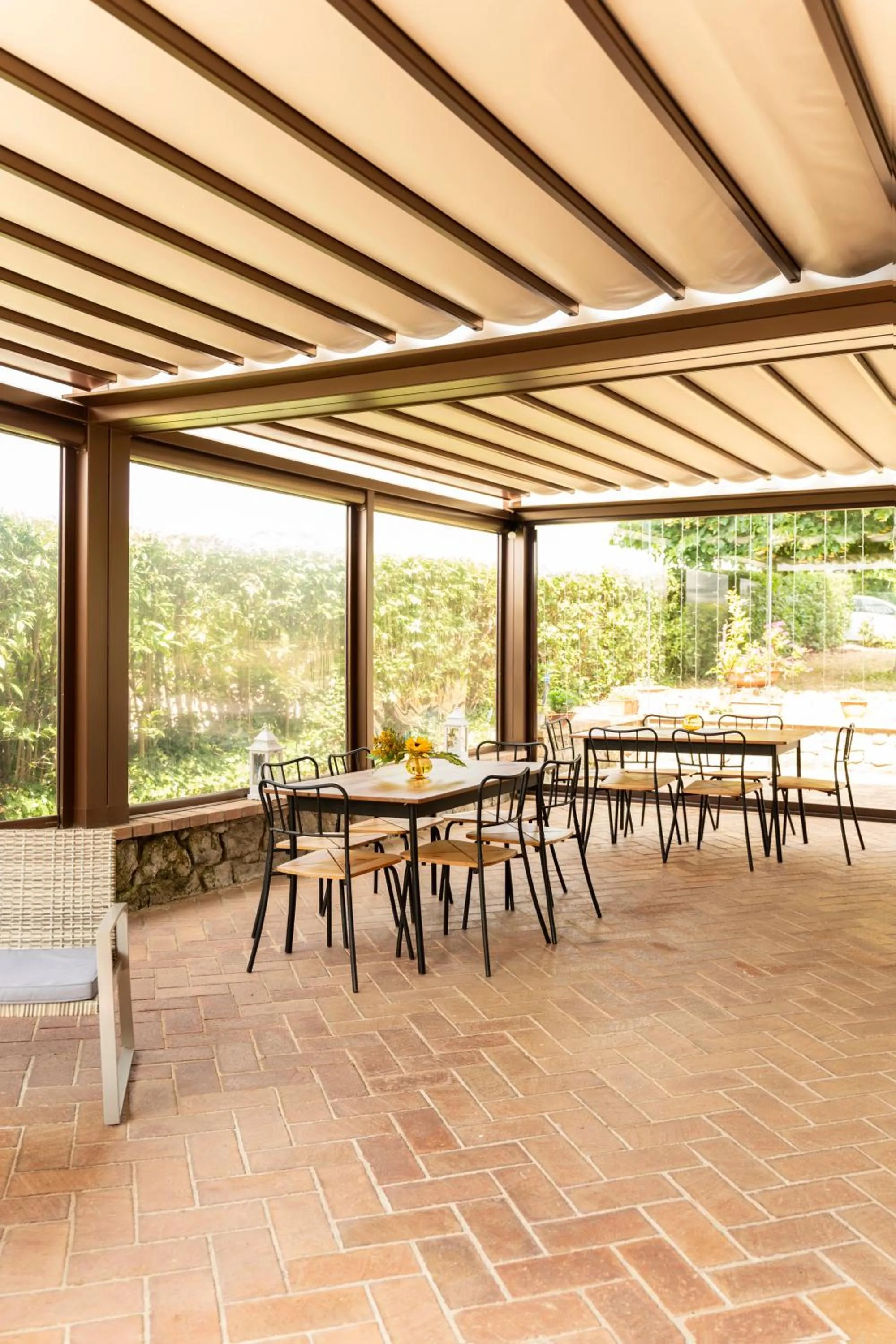 Patio in B&B Casale Ansamagi Relax & Pool