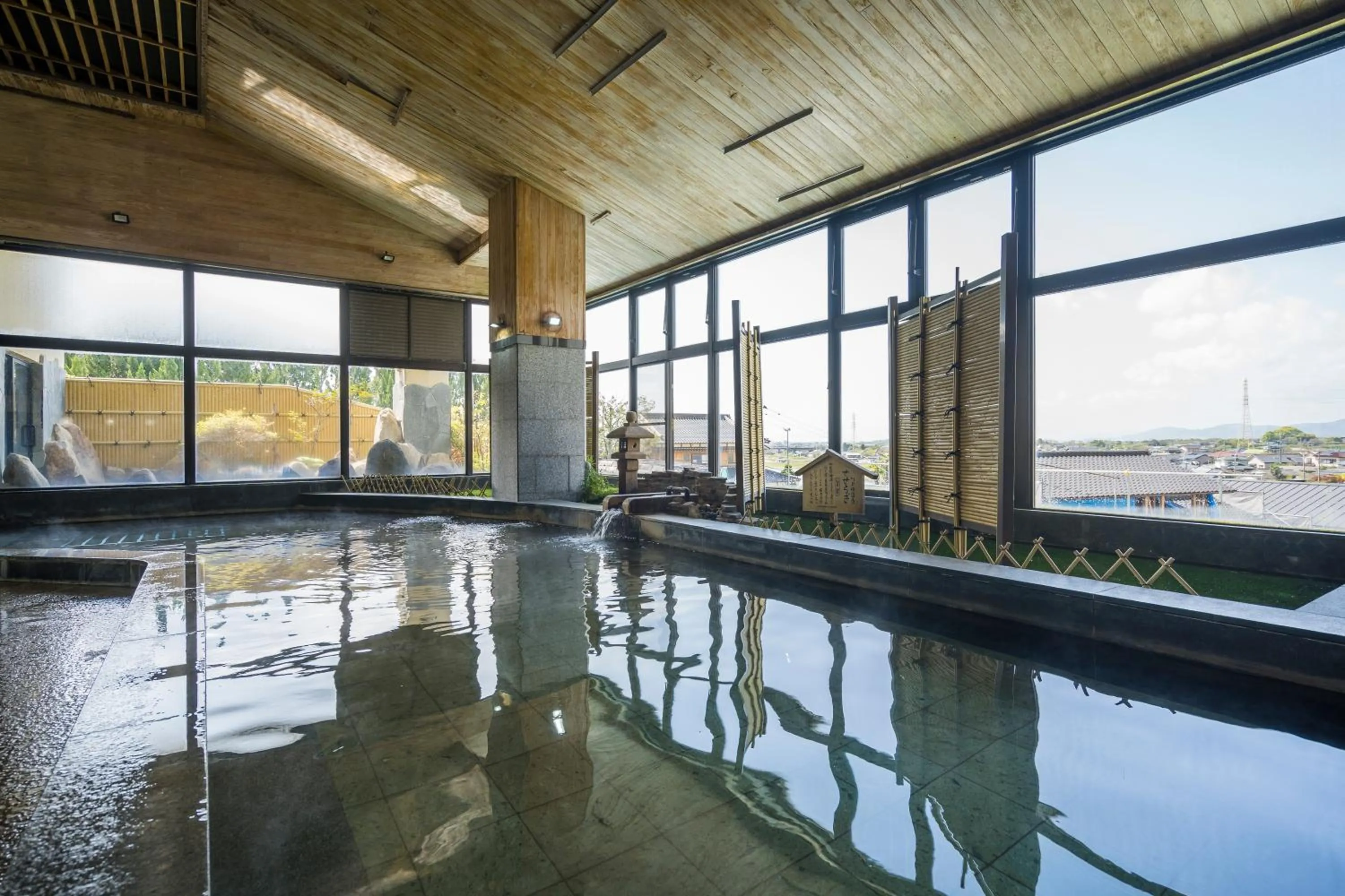 Hot Spring Bath in Hotel Ryutouen