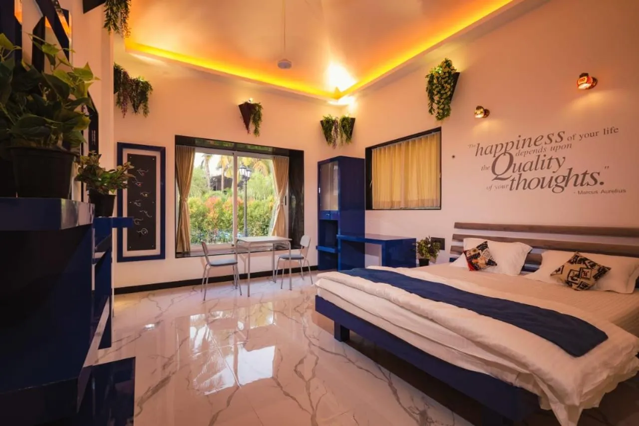 Bed in Cherryleen Resort Nagaon Alibaug