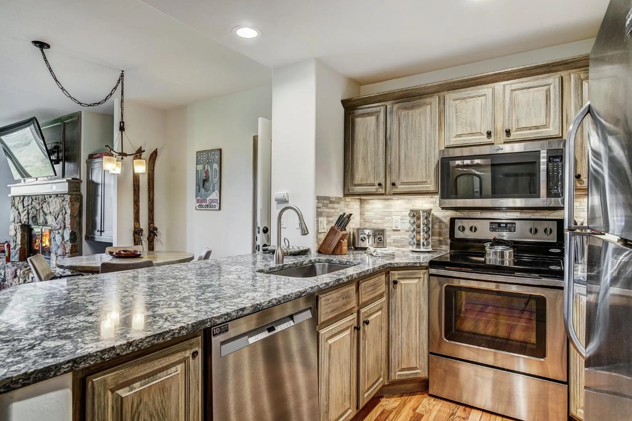 Communal kitchen in Arrowhead Village, A Vail Resorts Property