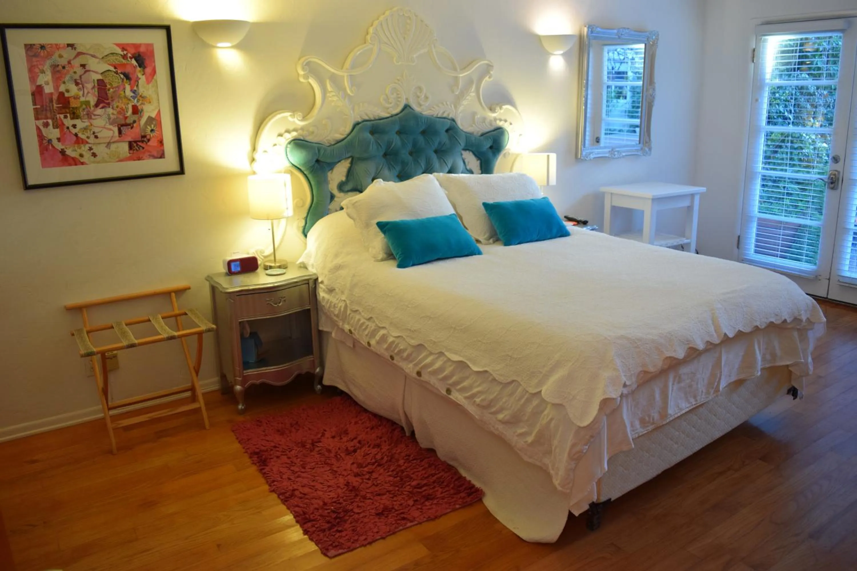 Bedroom, Bed in Beverly Hills Celebrity Home