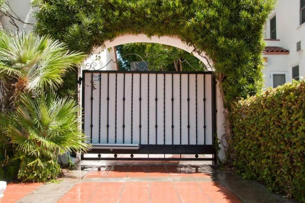 Facade/entrance in Beverly Hills Celebrity Home