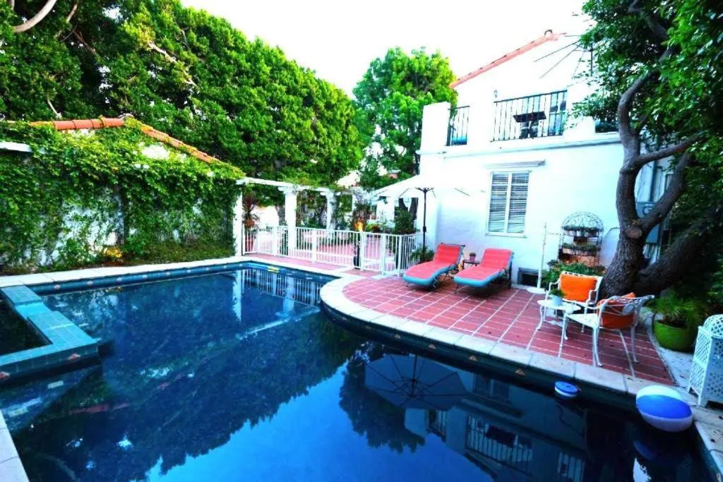 Swimming pool in Beverly Hills Celebrity Home