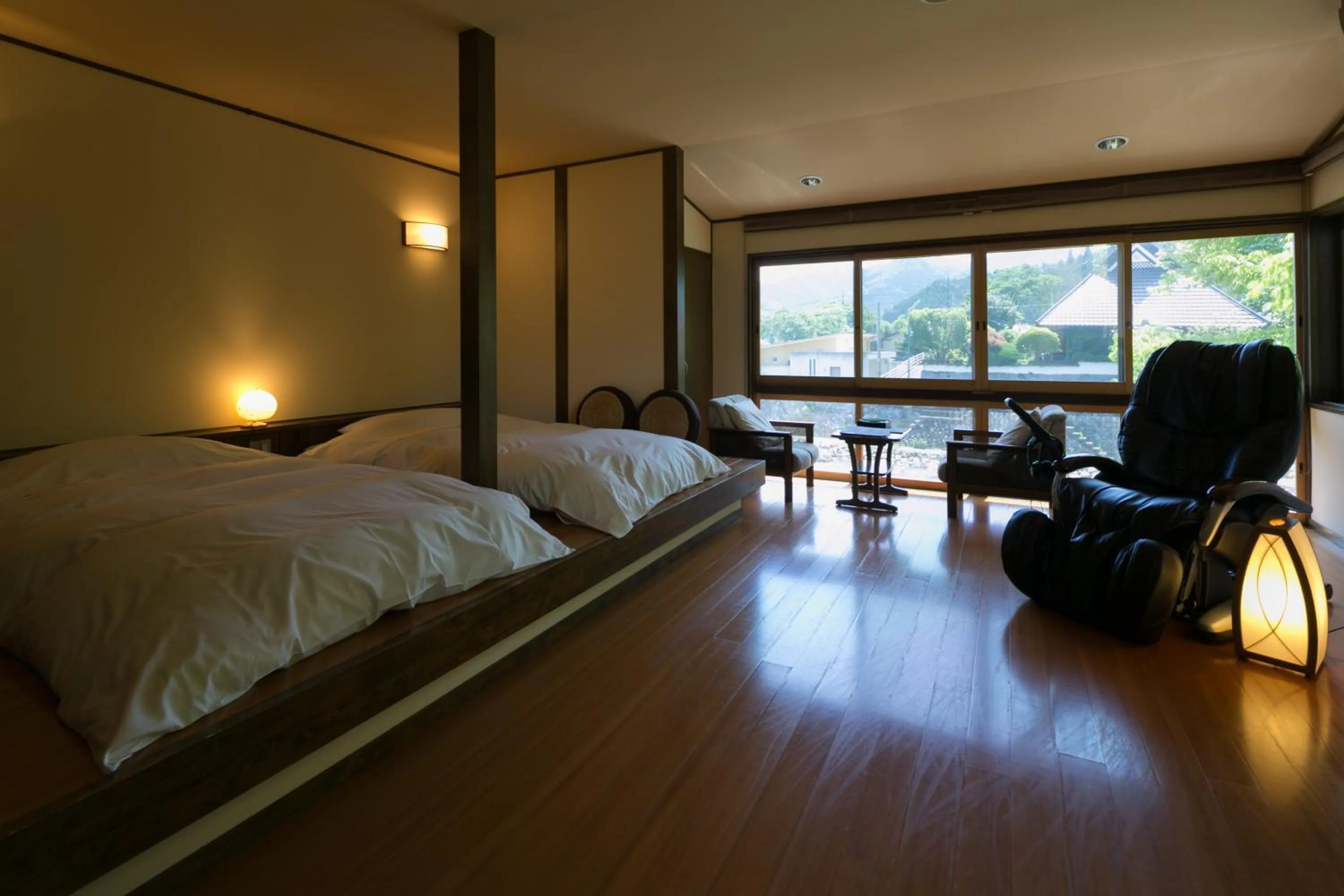Photo of the whole room, Bed in Okutsusou