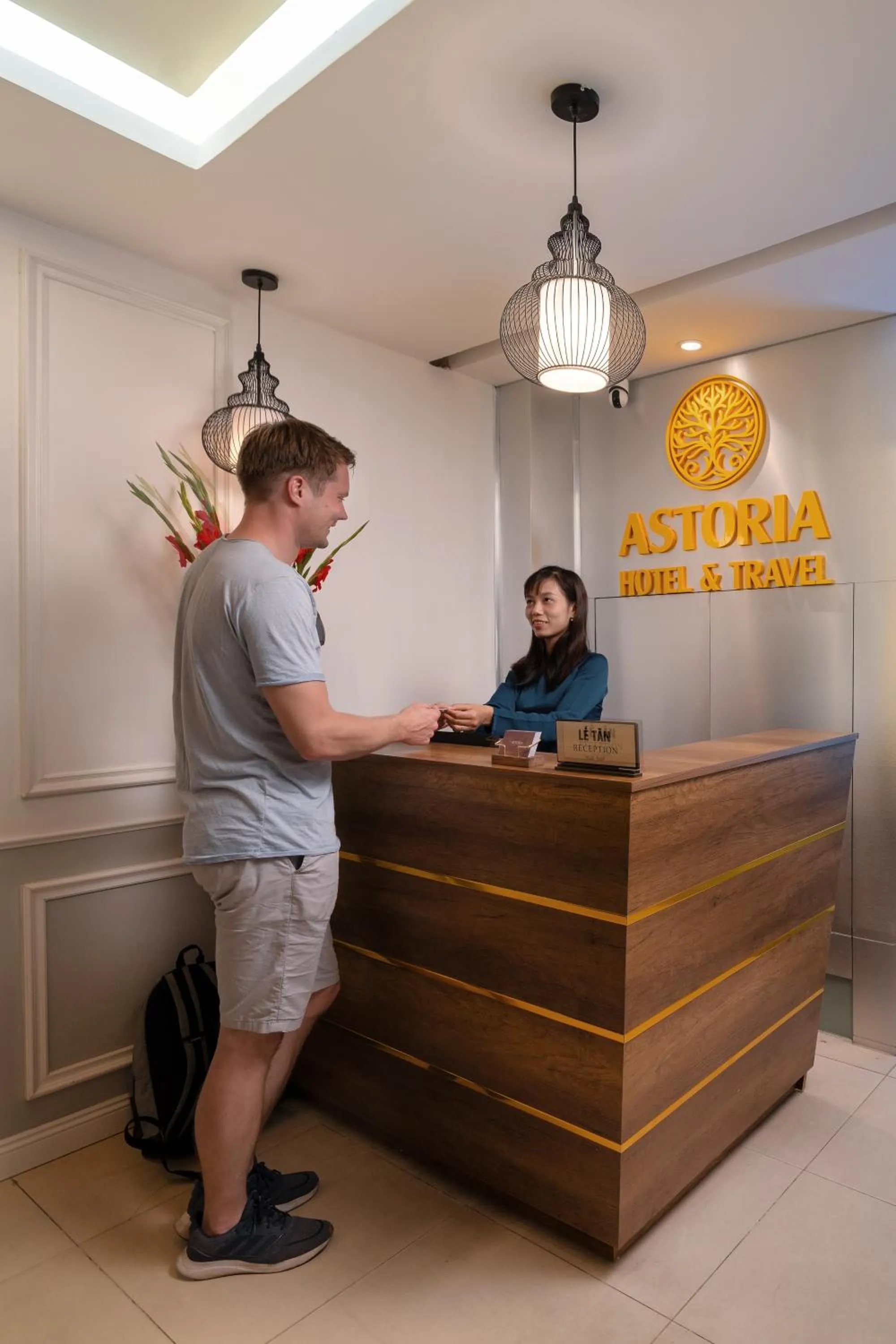 Lobby or reception in Astoria Hanoi Hotel & Travel