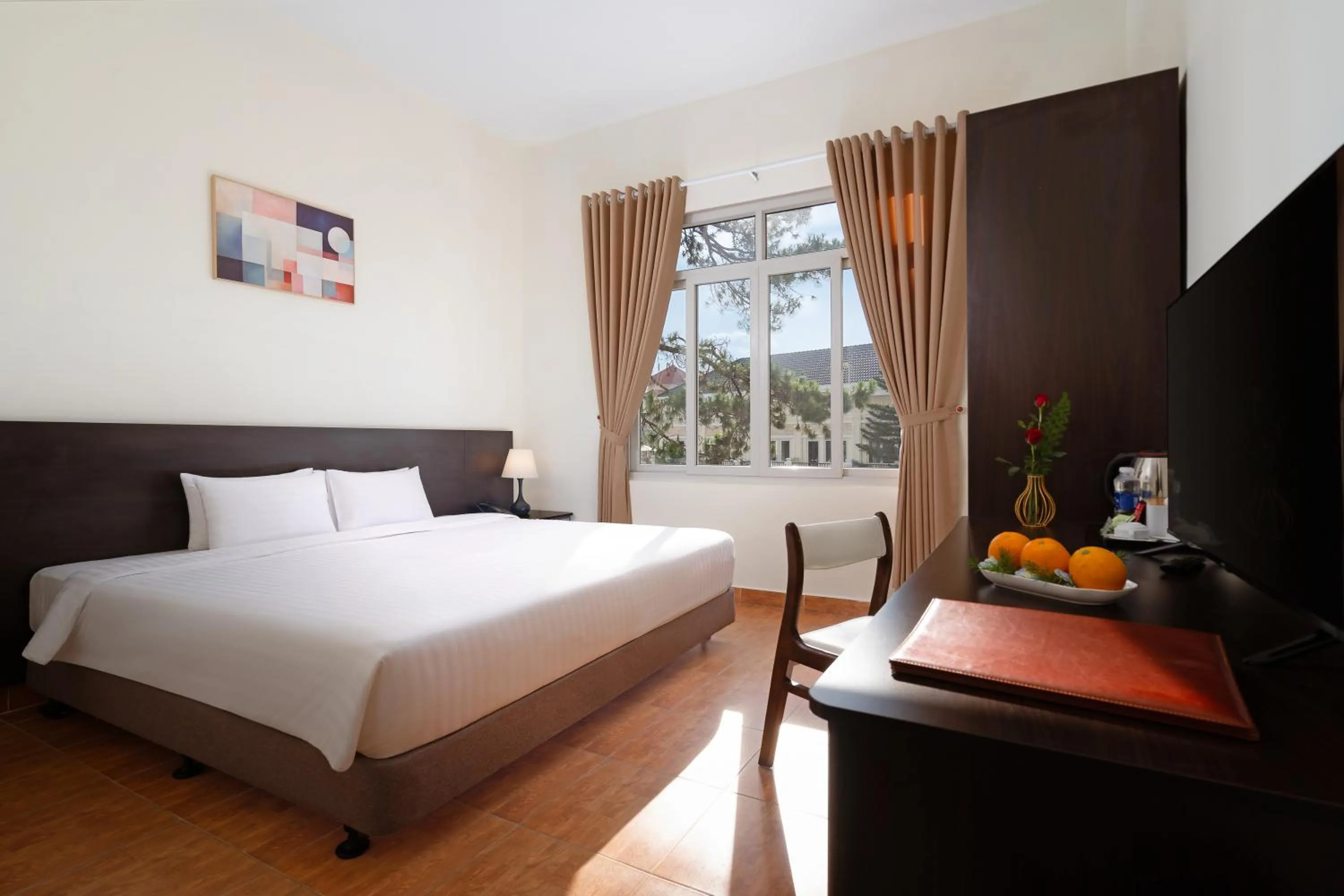 Bed in BIDV Central Da Lat Hotel