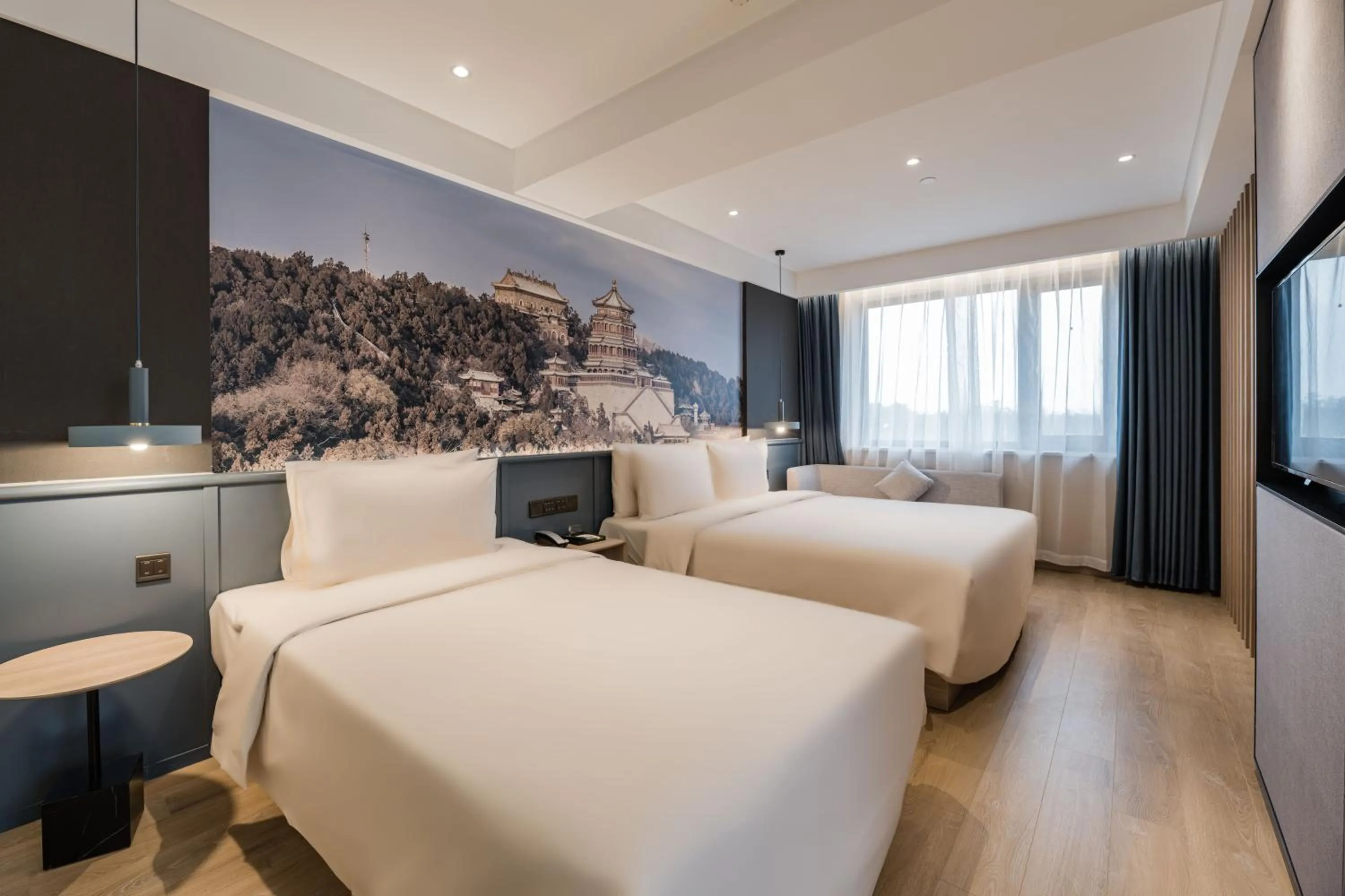 Bedroom, Bed in Atour Light Hotel Temple of Heaven