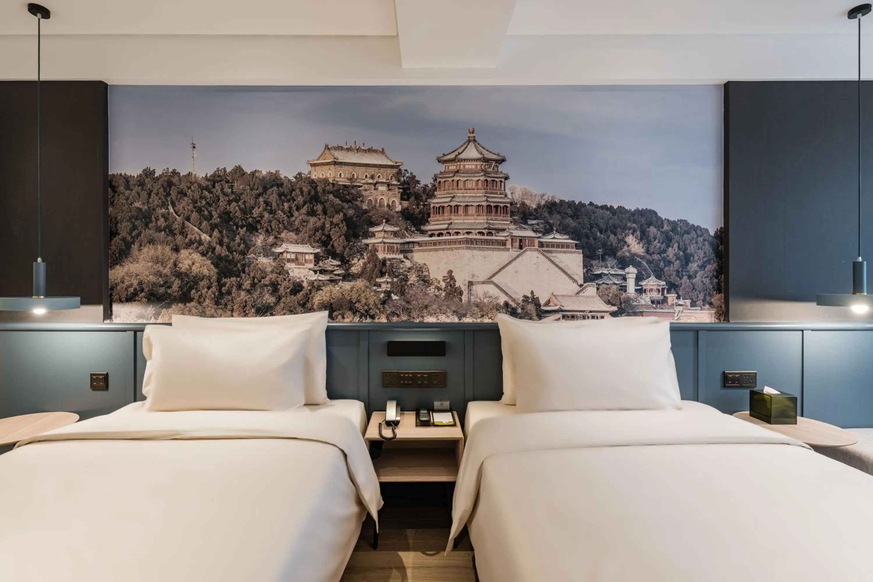 Bed in Atour Light Hotel Temple of Heaven