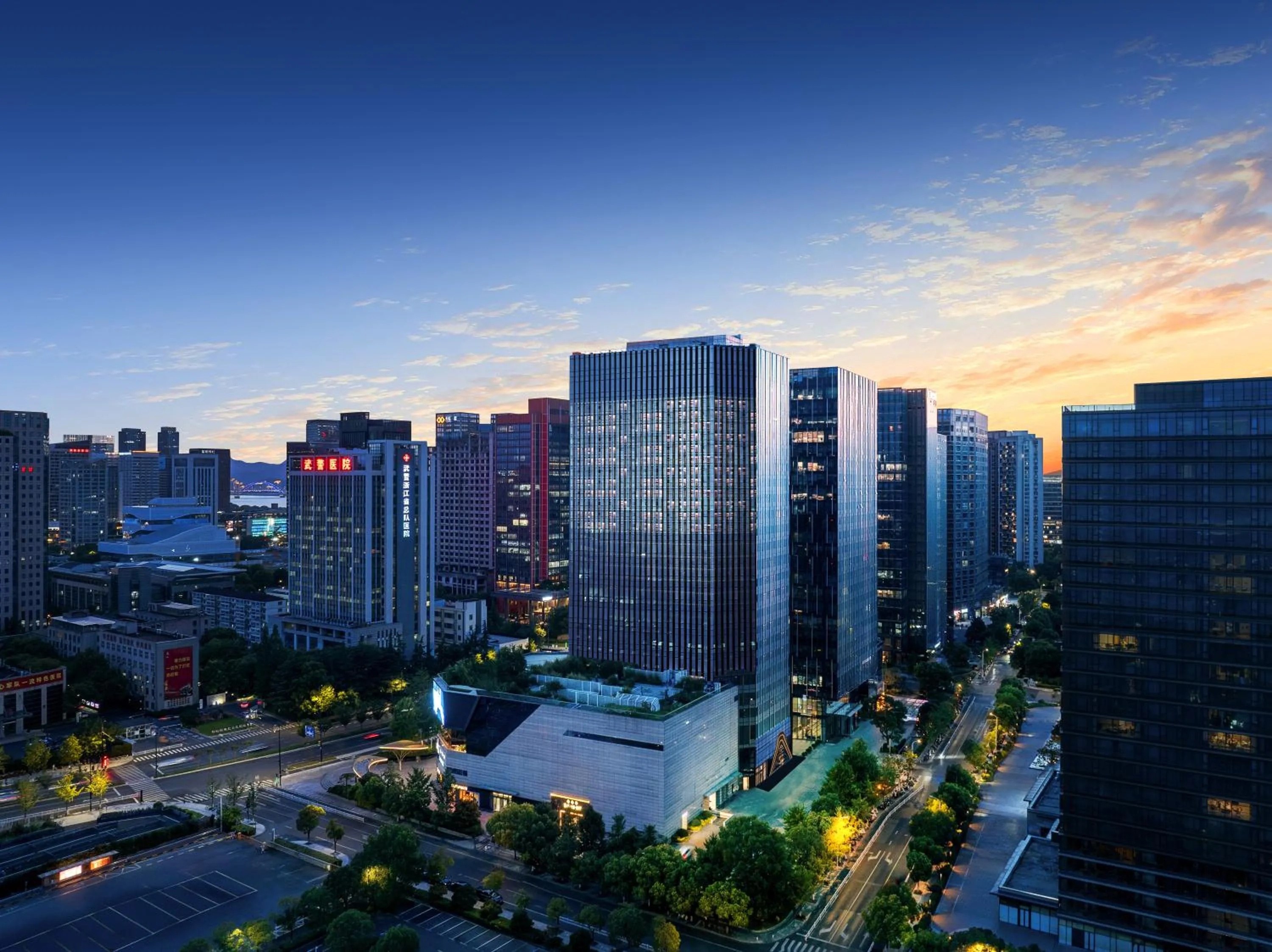 Property building in Atour Hotel Hangzhou Binjiang Olympic Sports