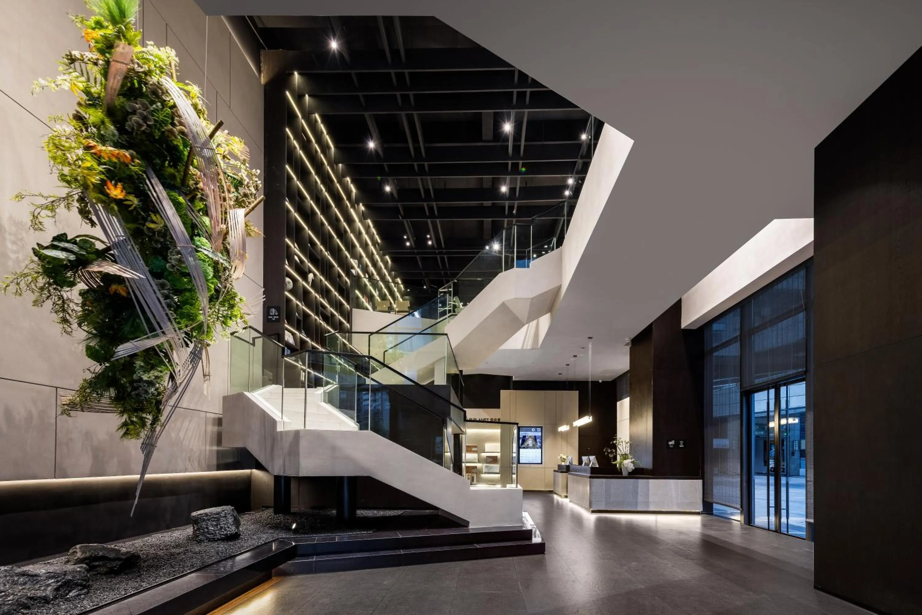 Seating area in Atour Hotel Hangzhou Binjiang Olympic Sports