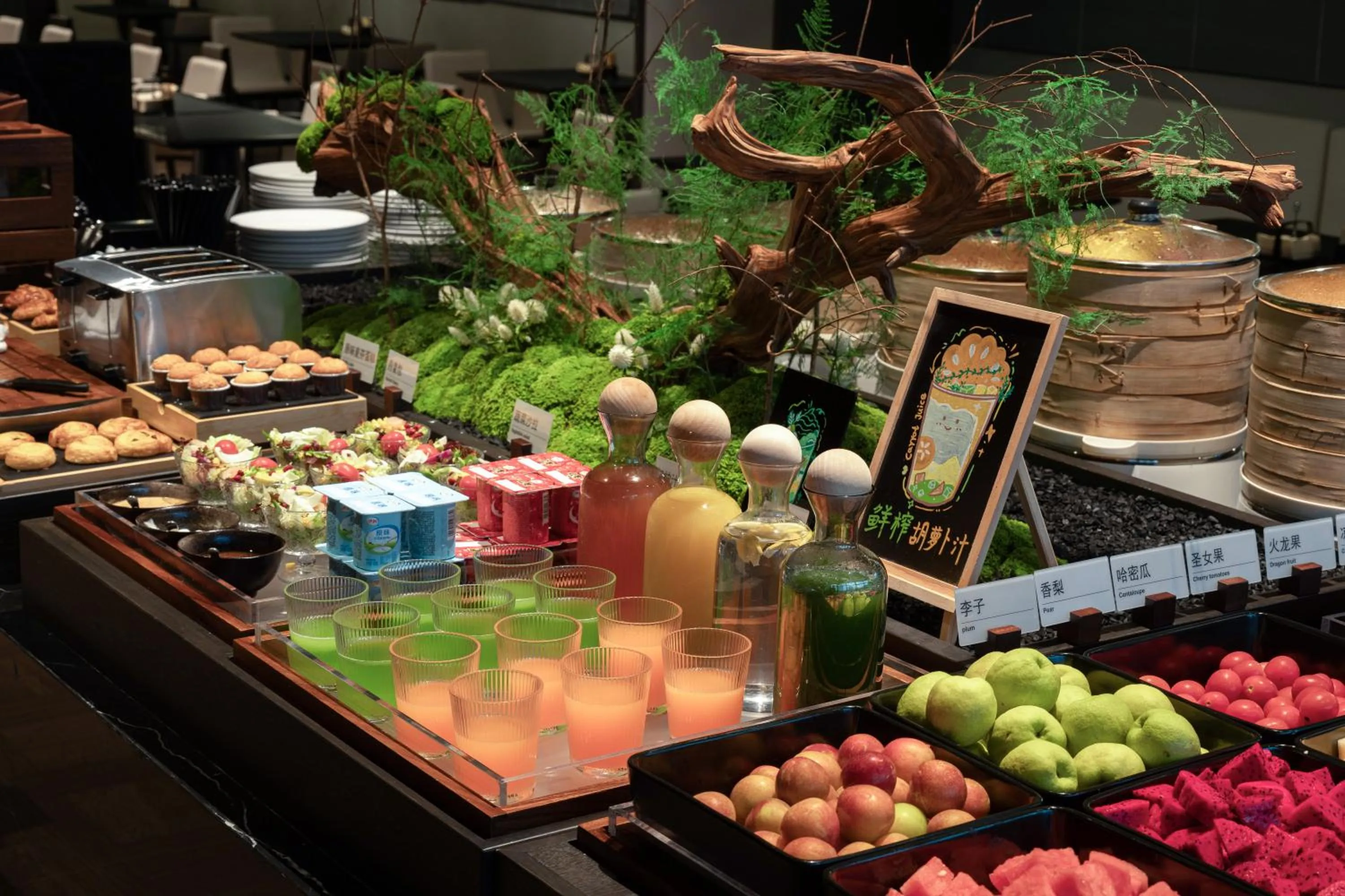 Buffet breakfast in Atour Hotel Hangzhou Binjiang Olympic Sports