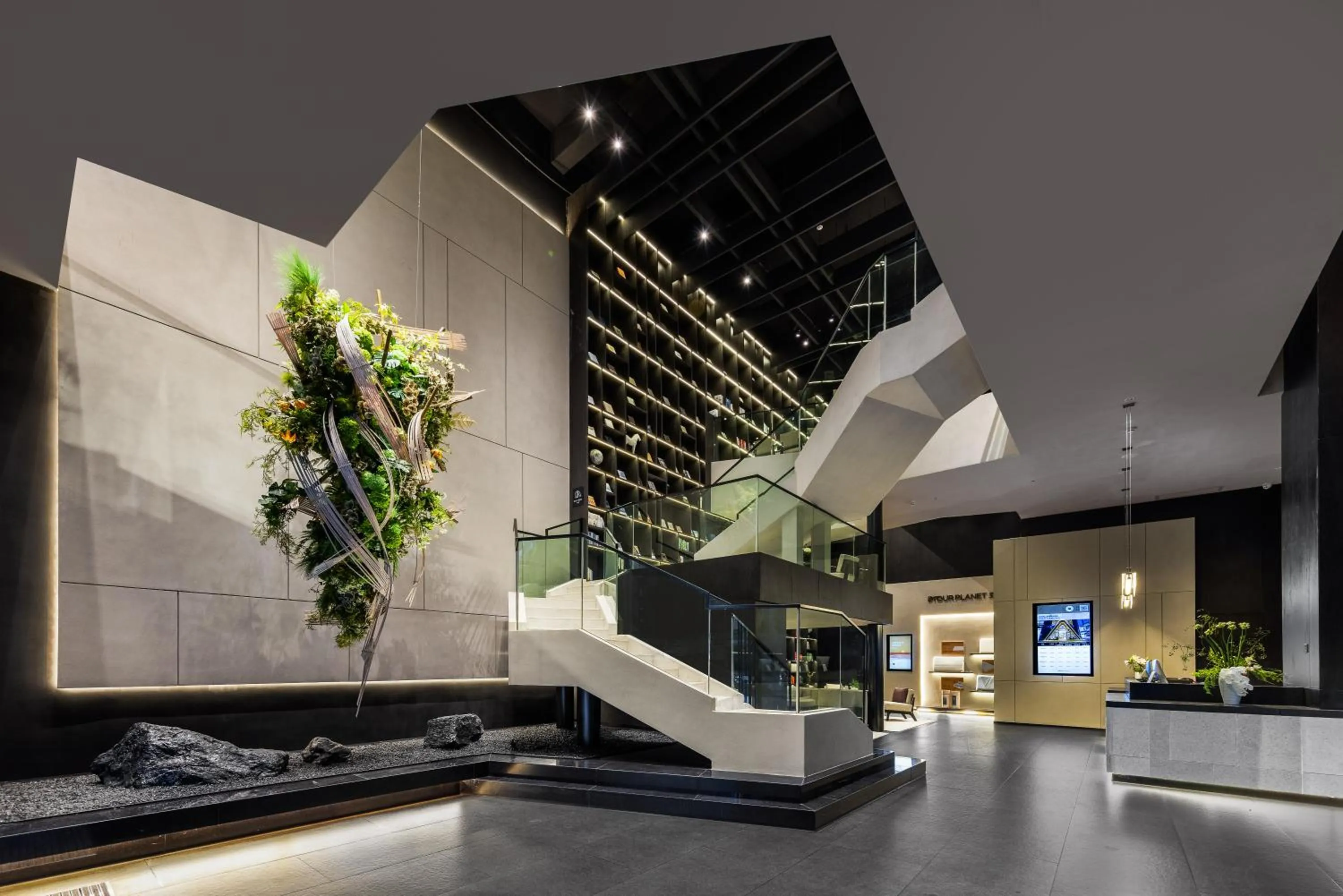 Seating area in Atour Hotel Hangzhou Binjiang Olympic Sports
