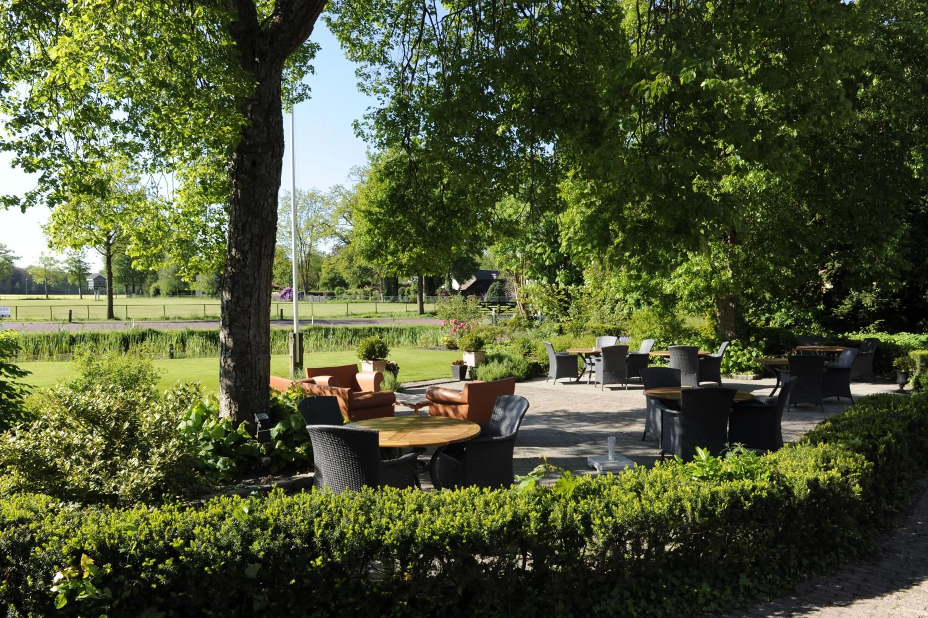 Patio in Hotel Restaurant Lunia