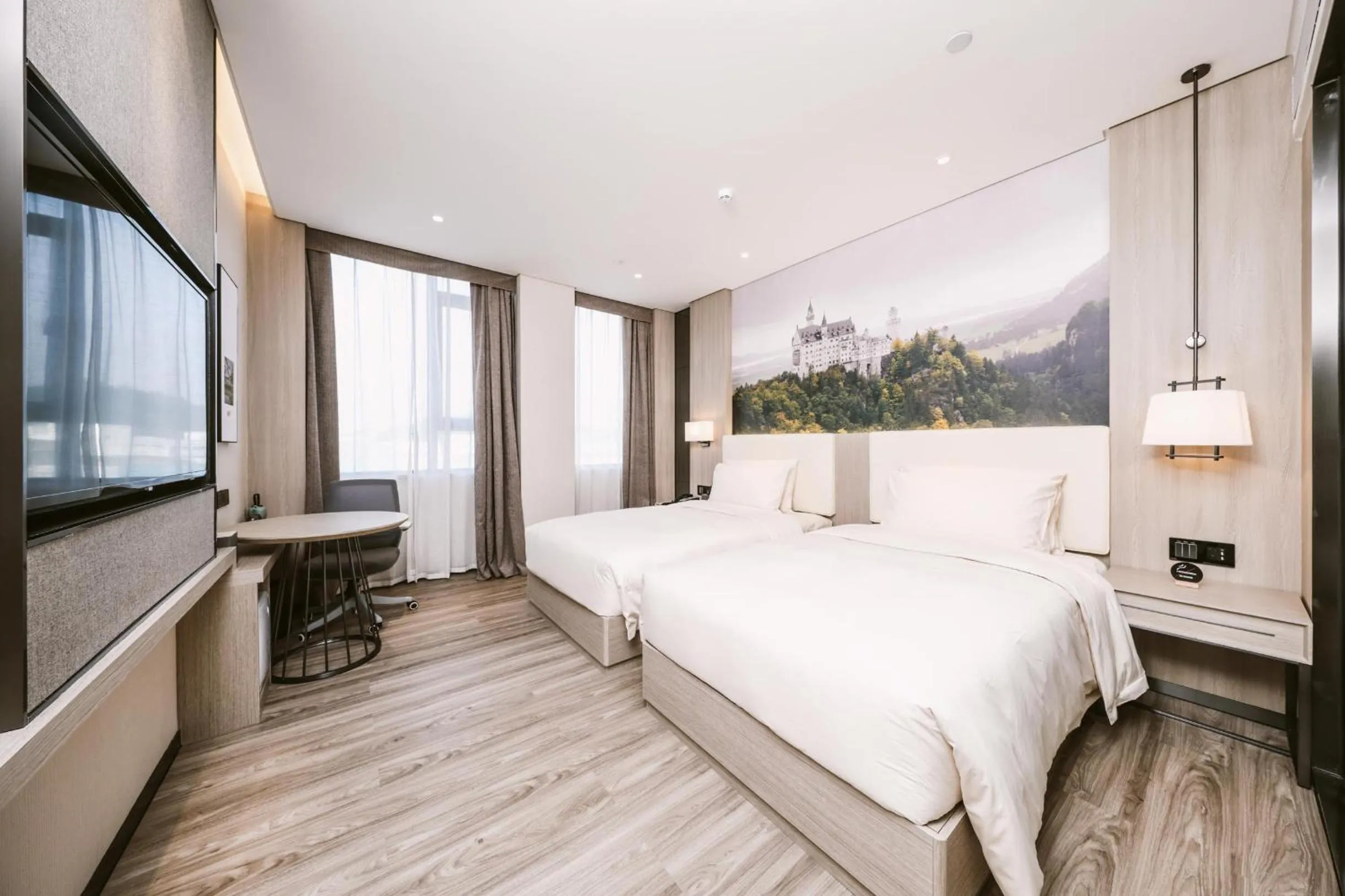 Bed in Atour Hotel Shenzhen Guanlan