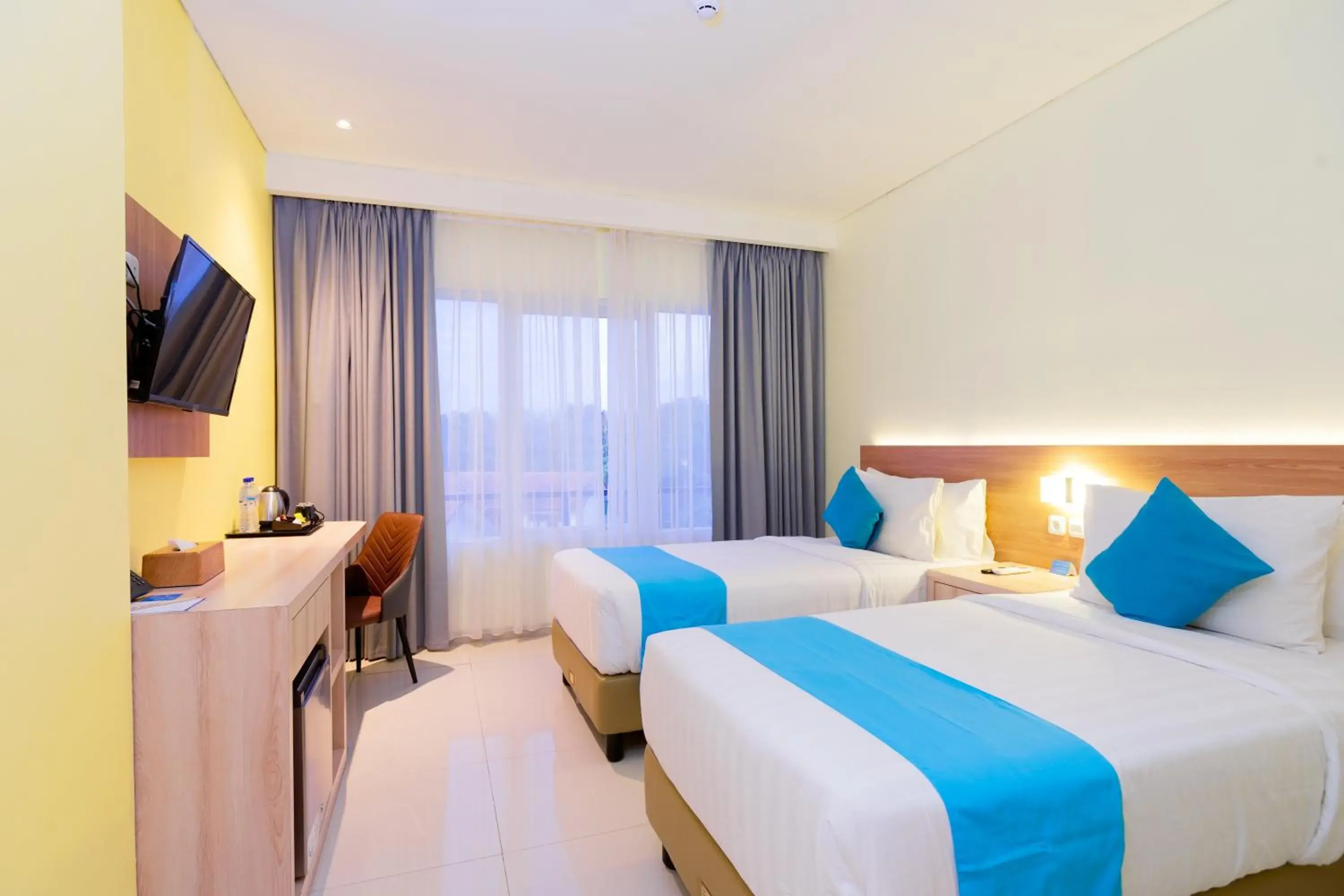 Grand Studio Twin Bed with Window City View in Zasgo Hotel Grand Studio Twin Bed with Window City View in Zasgo Hotel