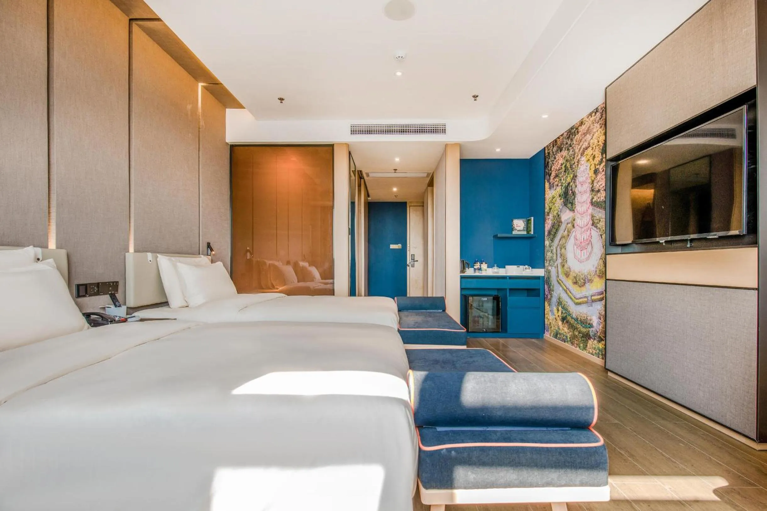 Bedroom, Bed in Atour Hotel Zhongshan Tanzhou