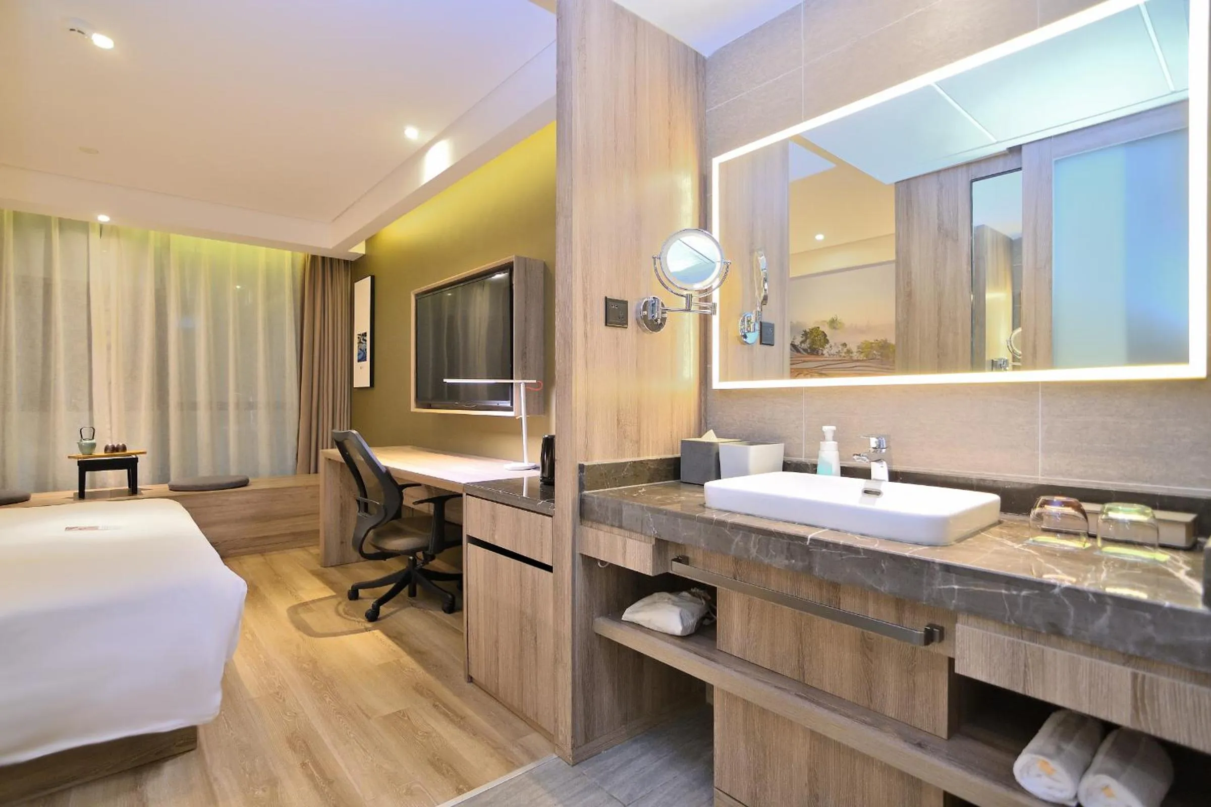 Bed in Atour Hotel Kunming Dashanghui