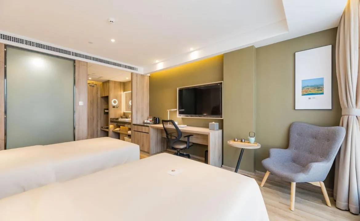 Bedroom, Bed in Atour Hotel Kunming Dashanghui