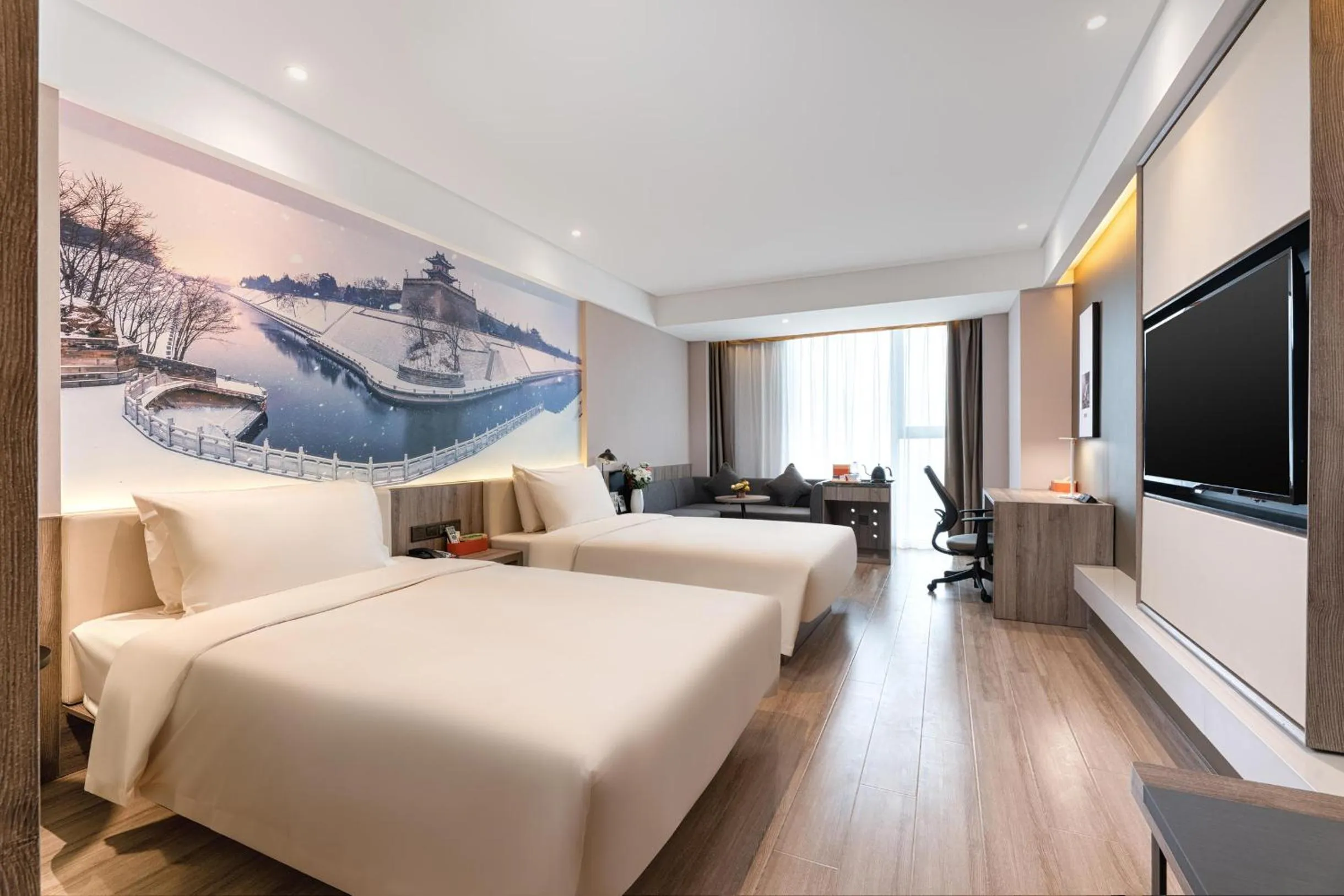 Bed in Atour Hotel Xi'an Daming Palace