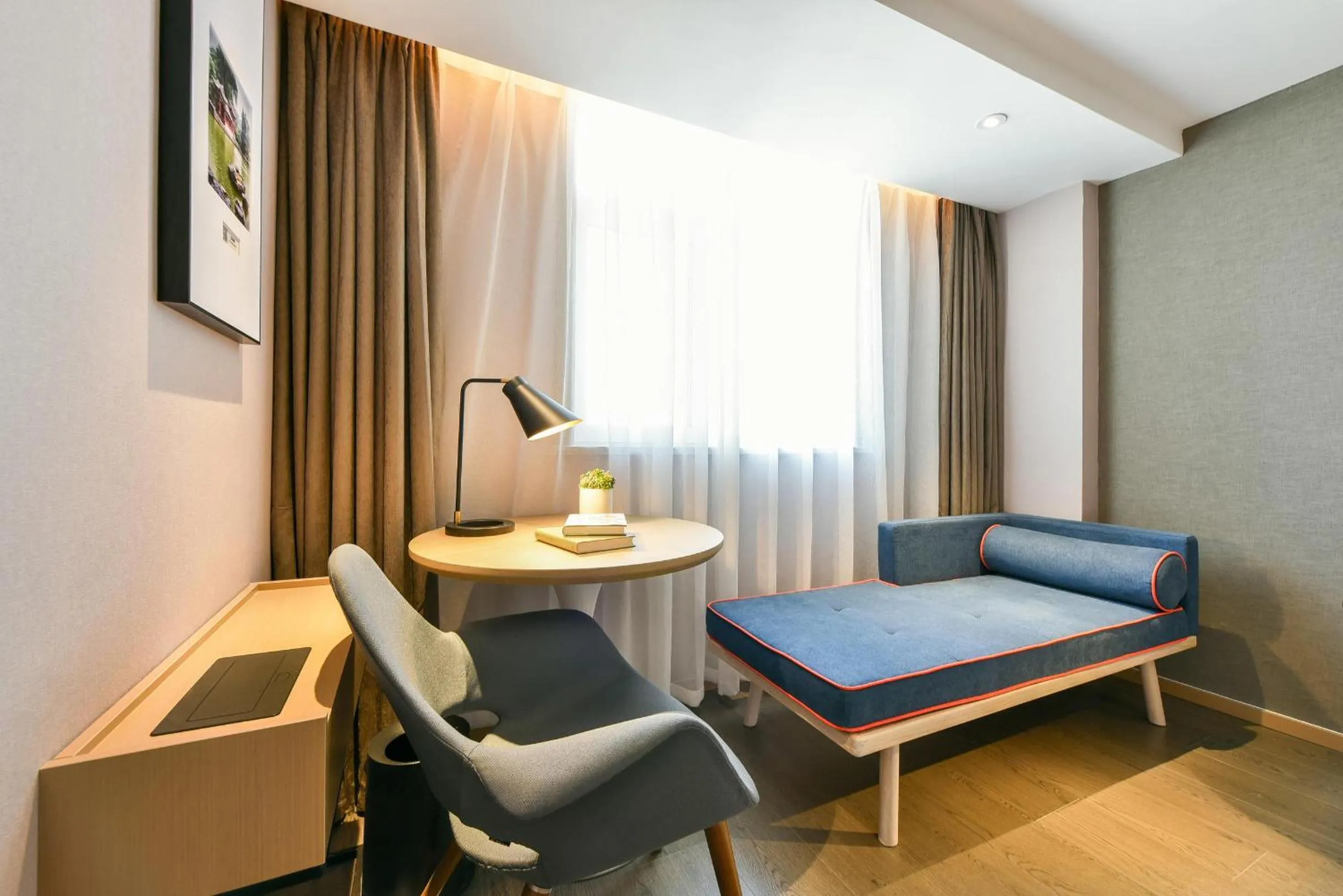 Bed in Atour Hotel Beijing Tongzhou Liyuan Subway Station