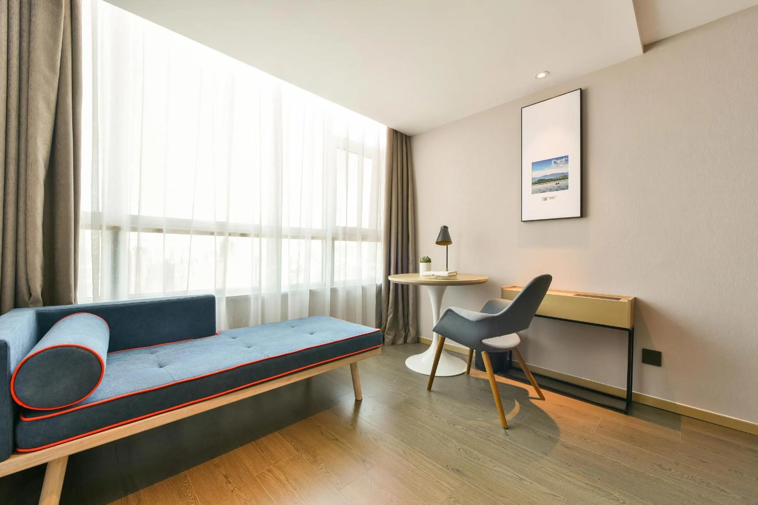 Bed in Atour Hotel Beijing Tongzhou Liyuan Subway Station