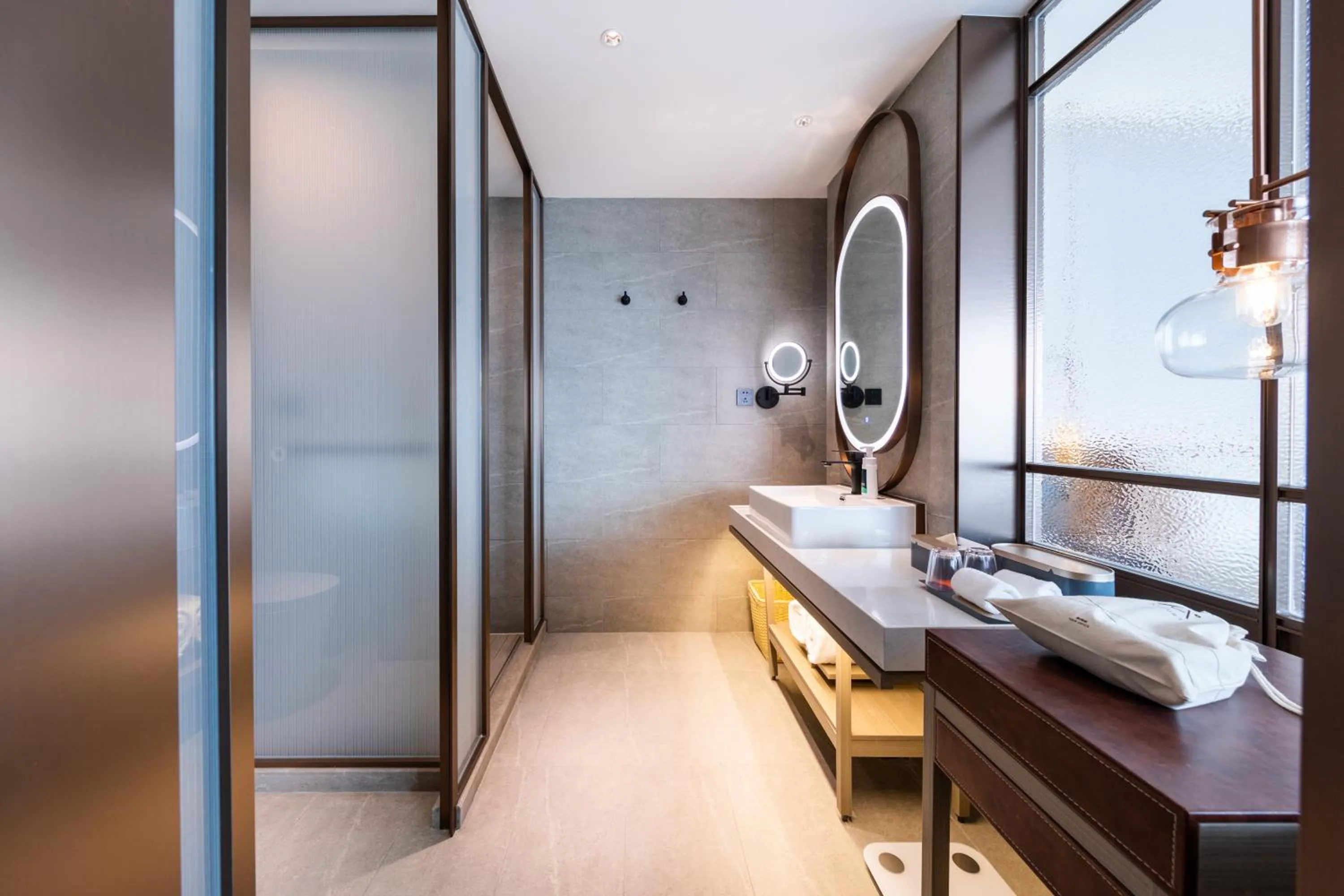 Bed in Atour S Hotel Beijing Daxing International Airport