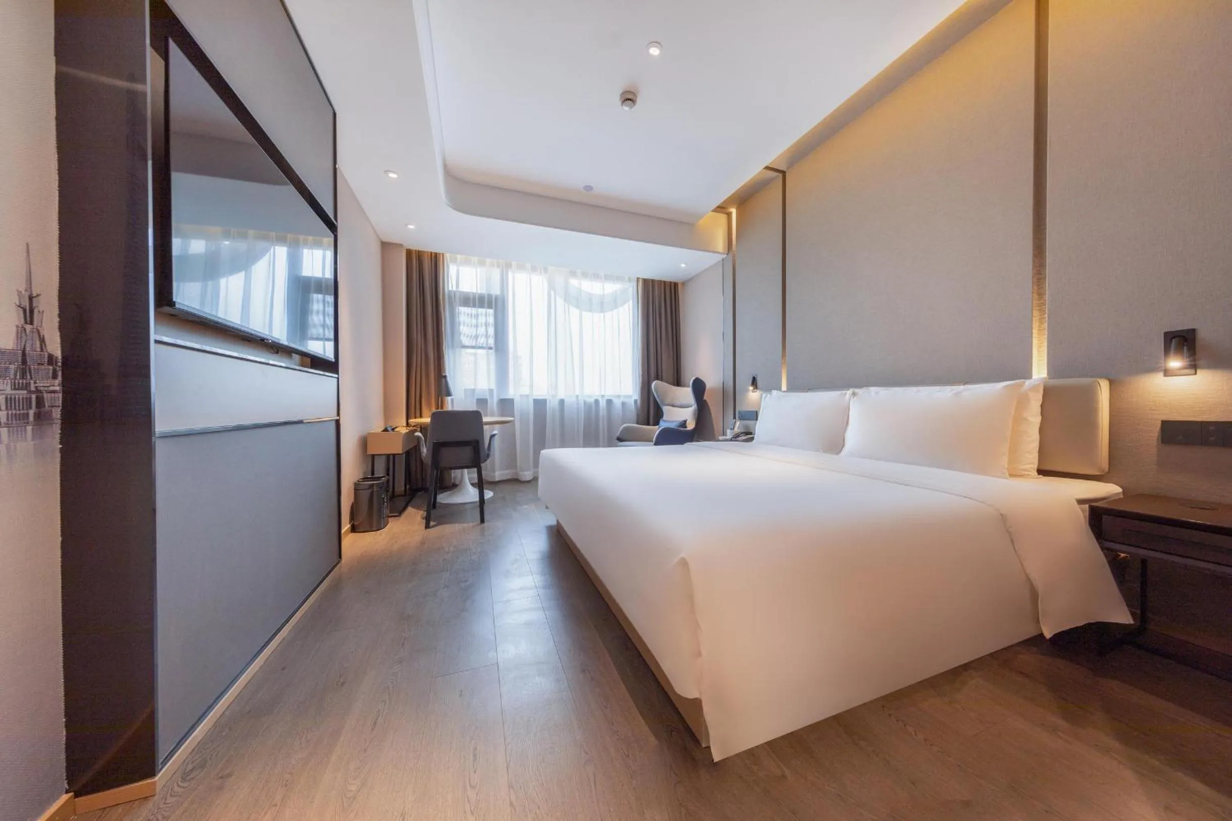 Bedroom, Bed in Atour Hotel Shanghai Caohejing