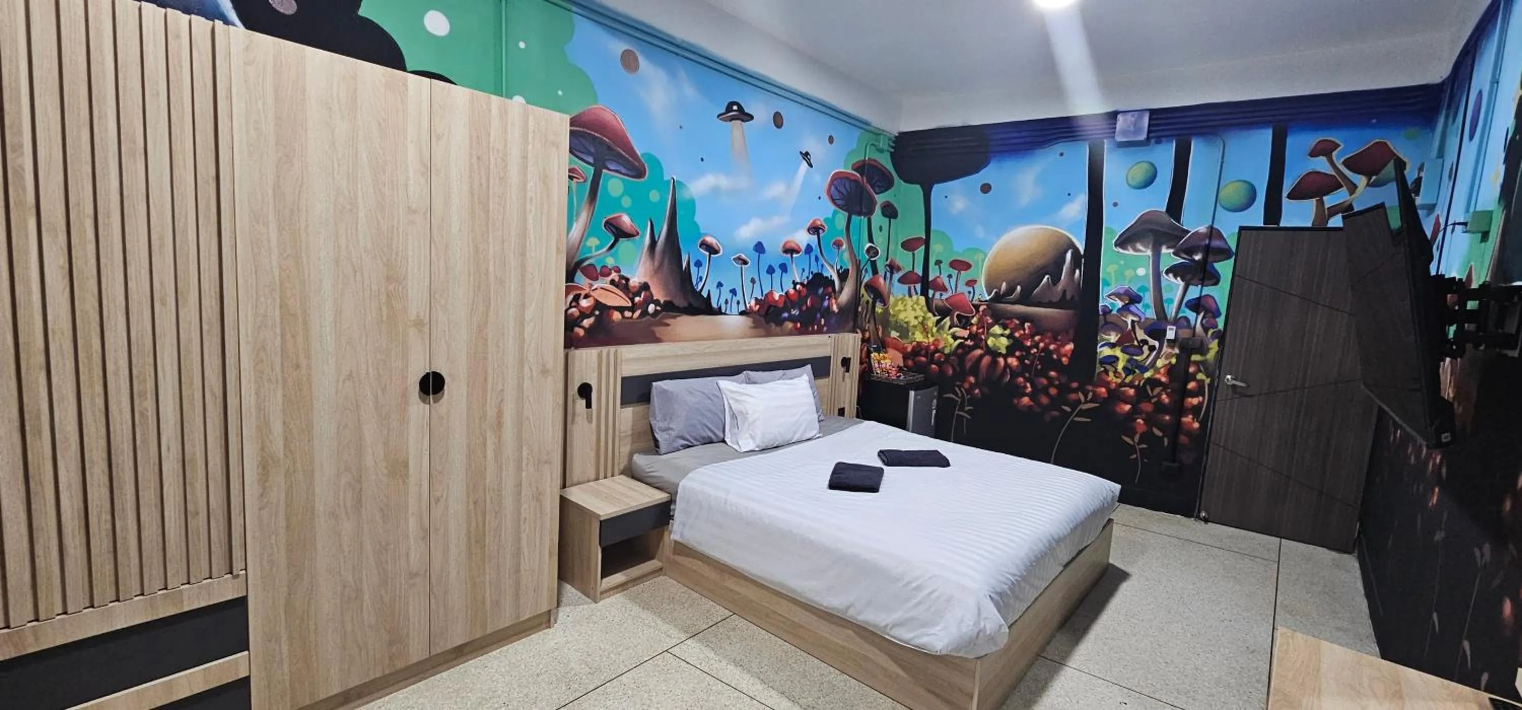 Bedroom, Bed in Urban Jungle Social
