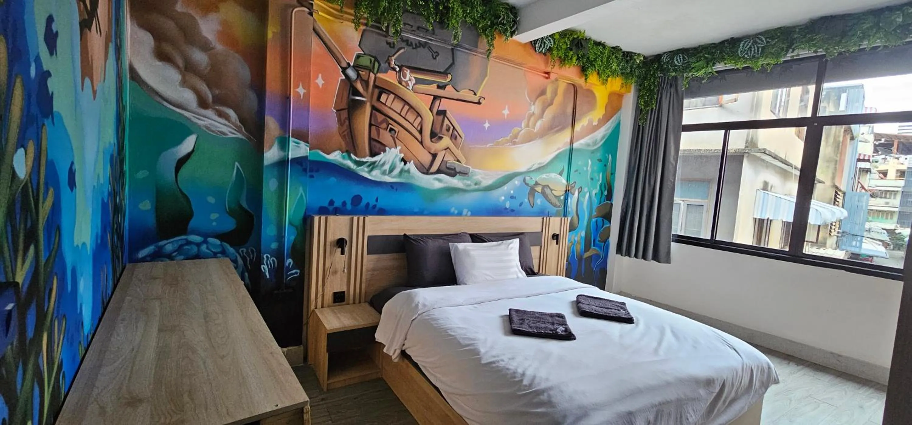 Bedroom, Bed in Urban Jungle Social