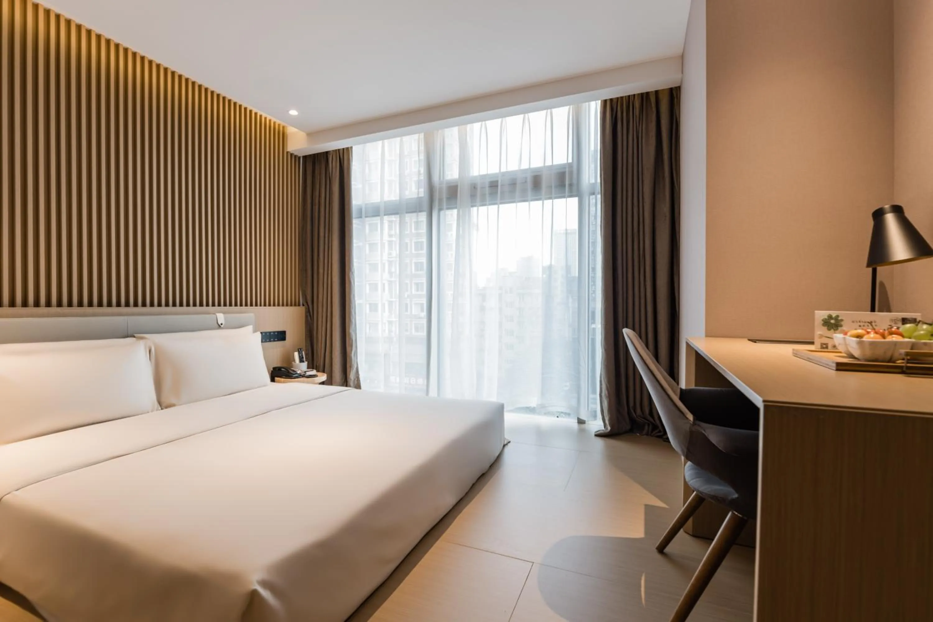 Bed in Atour Hotel Hangzhou West Lake Wulin Plaza North Jianguo Road