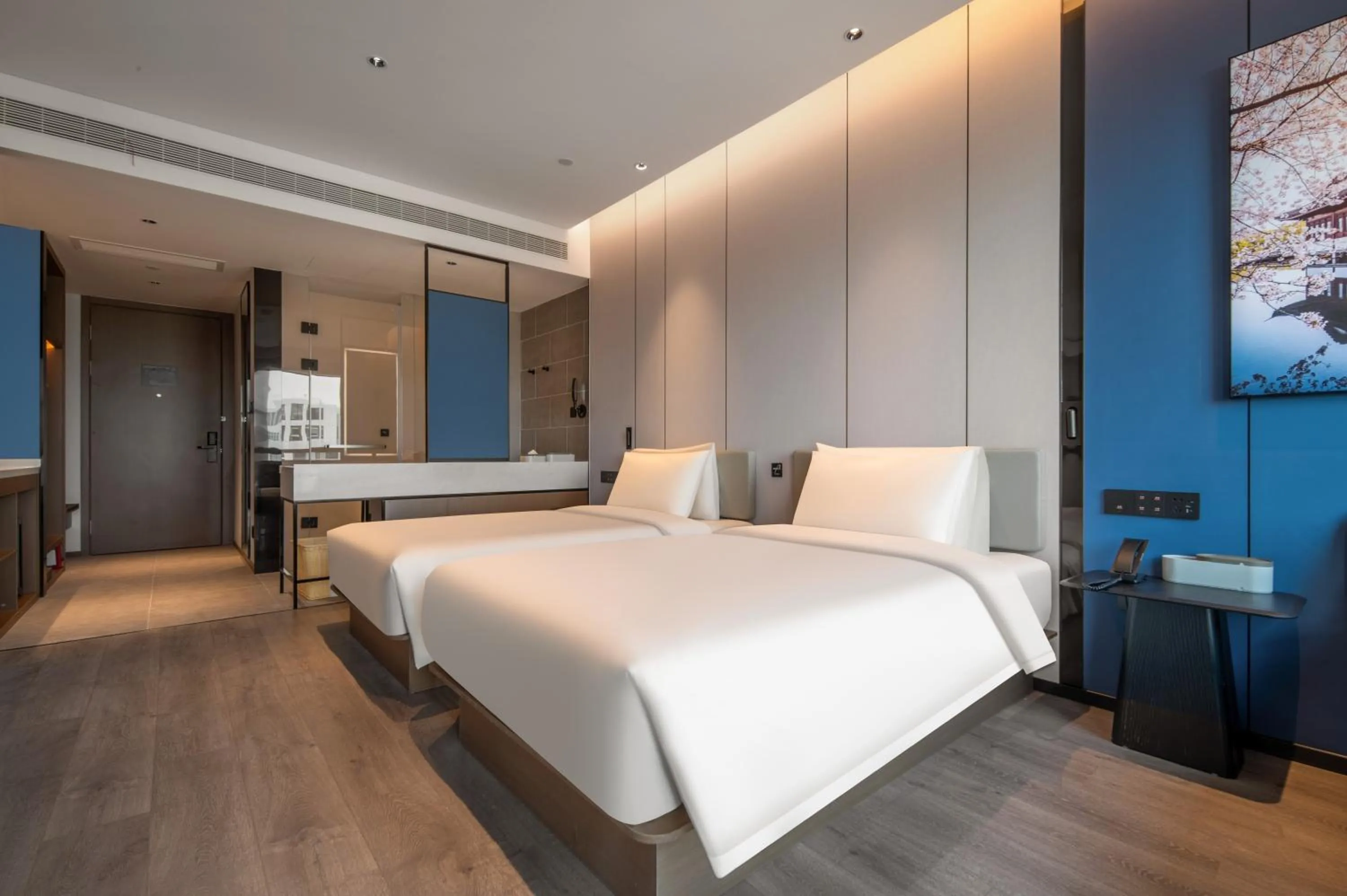 Bed in Atour Hotel Hangzhou East Railway Station East Square