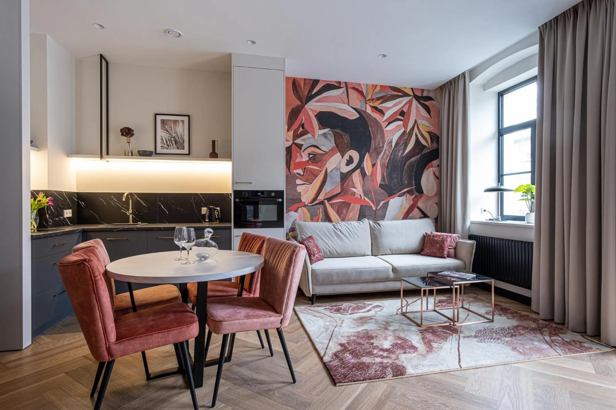 Kitchen or kitchenette in Carvala Boutique Apartments